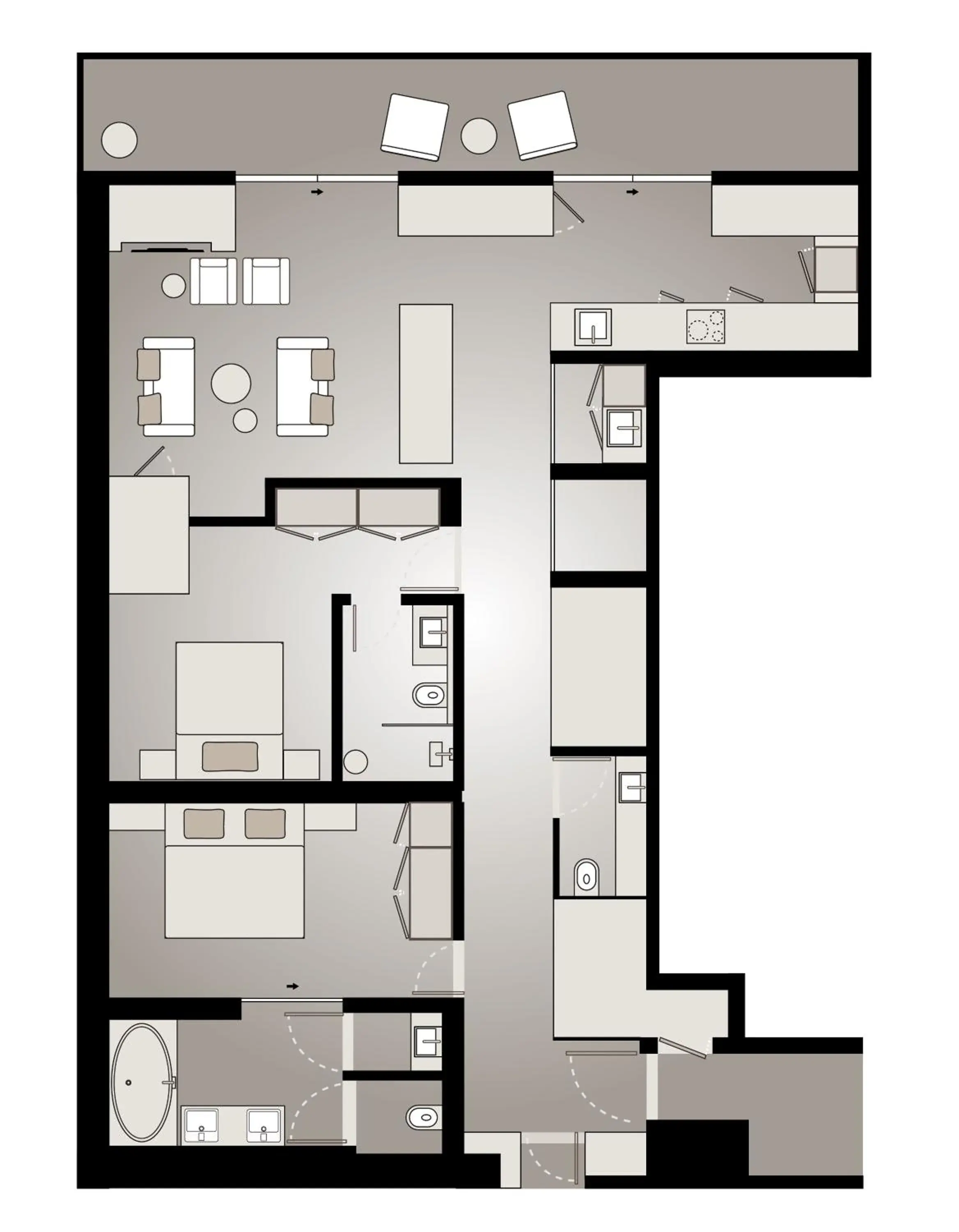 Floor Plan in The Temple House