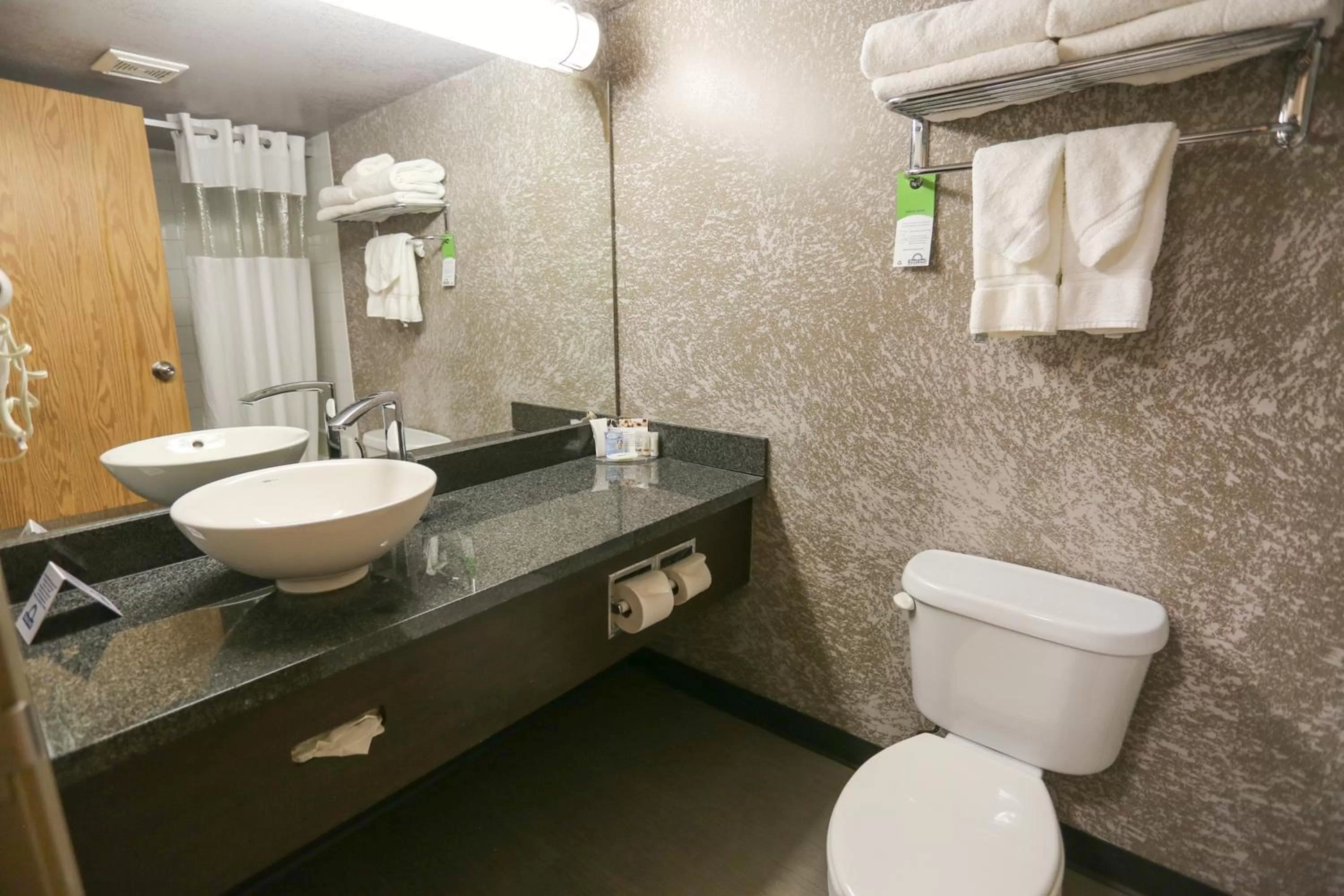 Bathroom in Days Inn by Wyndham Calgary Airport