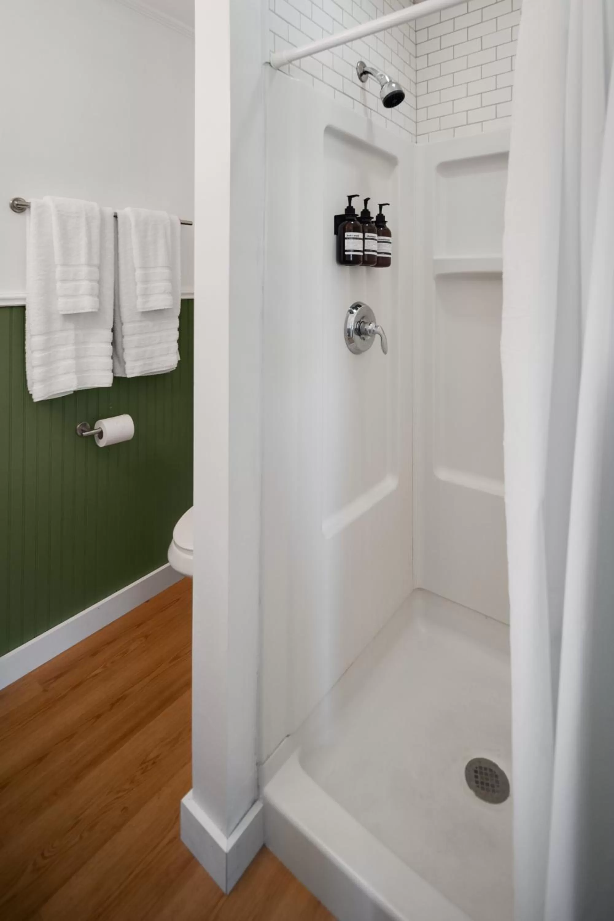 Shower in Birches Motel