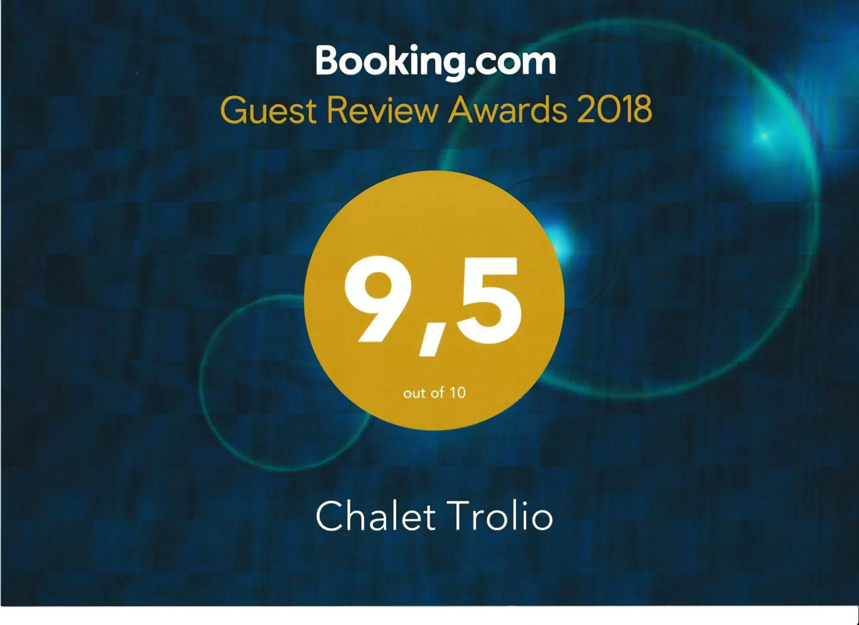 Certificate/Award in Chalet Trolio bed & breakfast