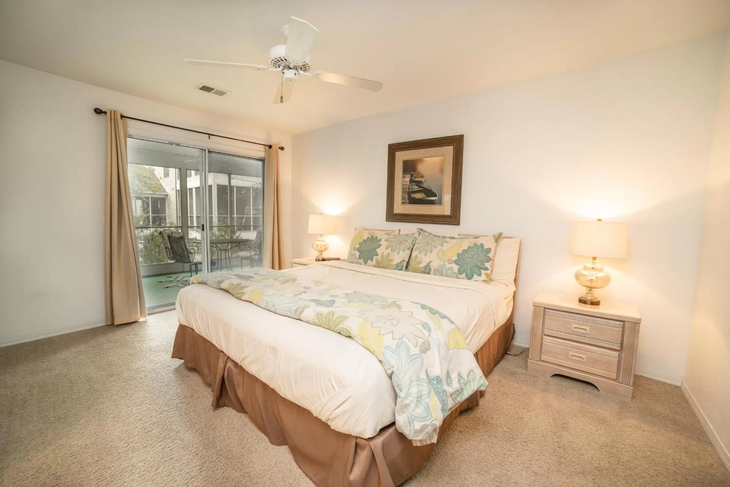 Bed in Pointe Royale Golf Resort