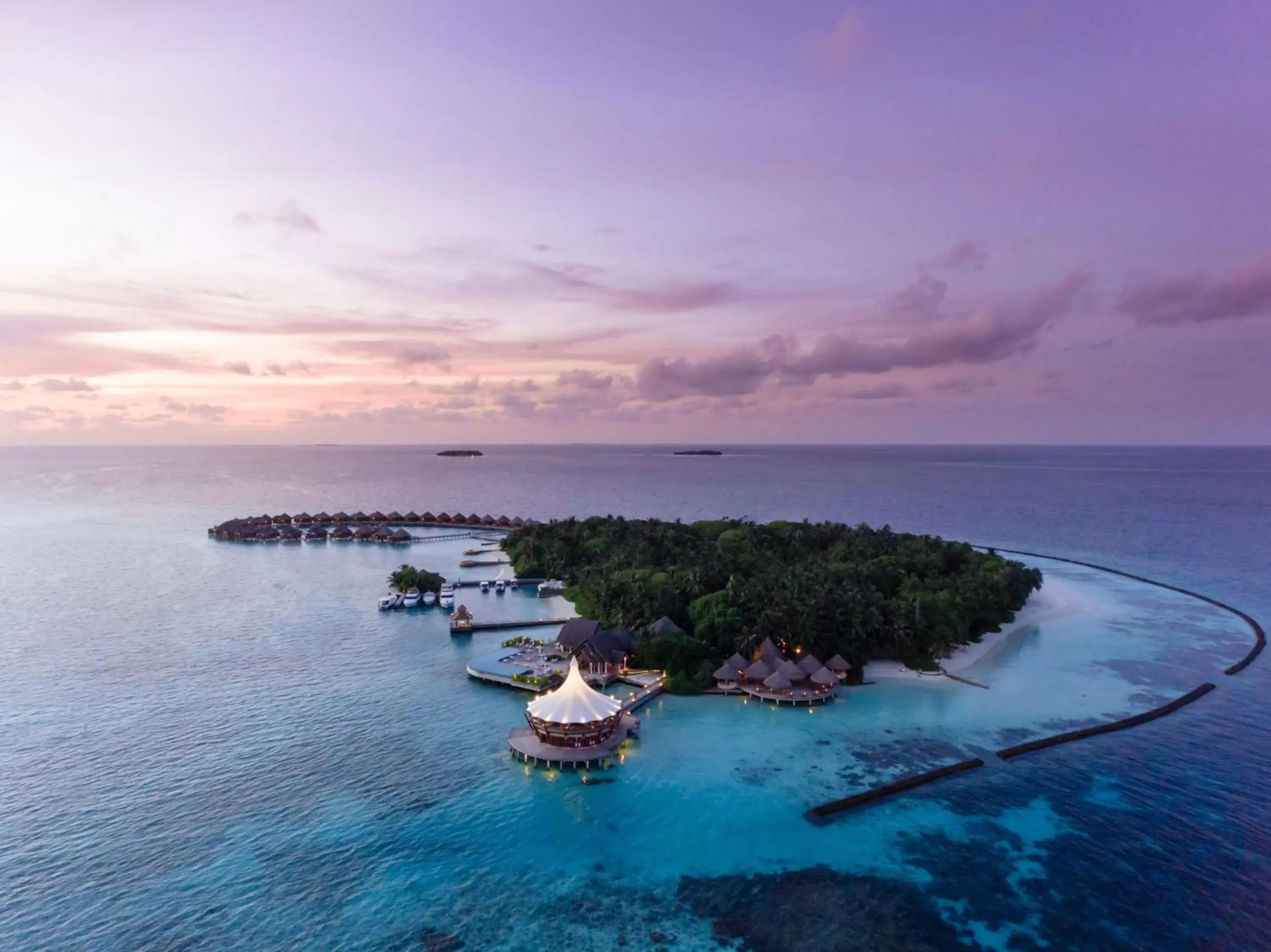 View (from property/room), Bird's-eye View in Baros Maldives