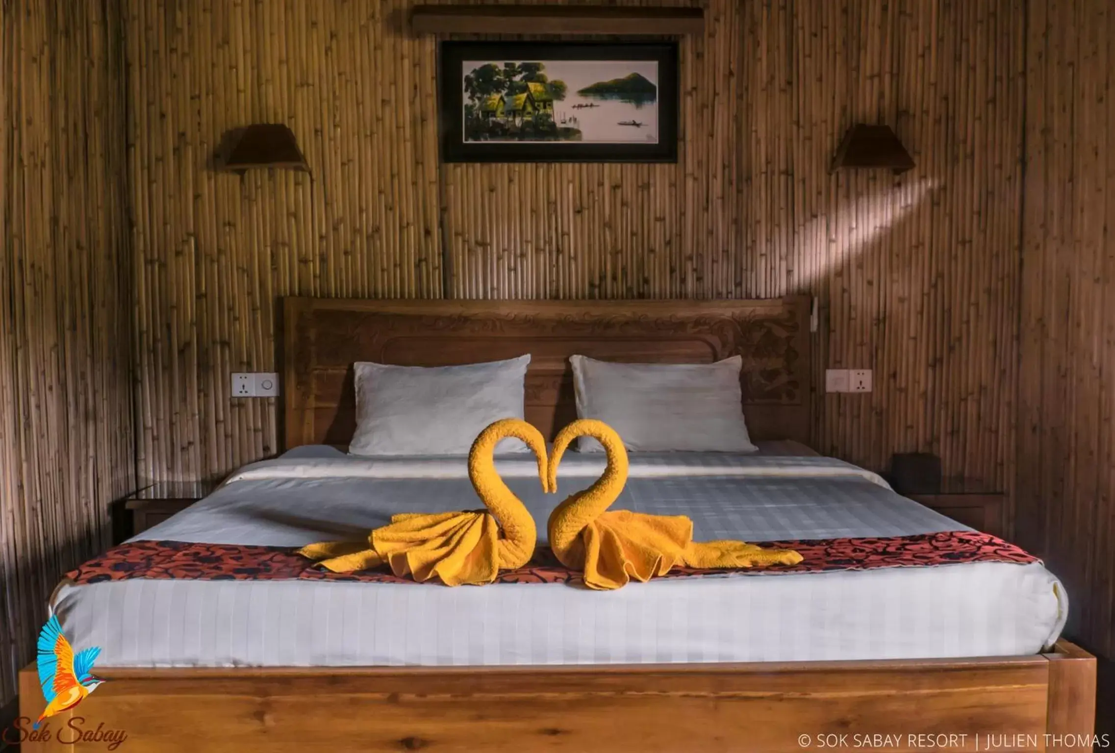 Bed in Sok Sabay Resort