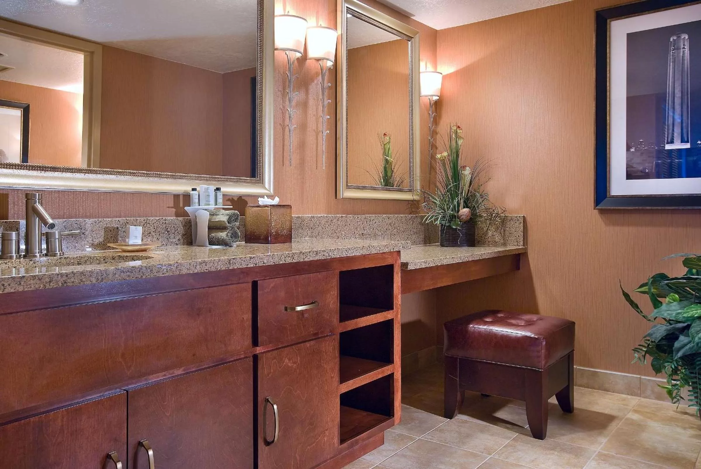 Bathroom in Embassy Suites by Hilton Kansas City International Airport