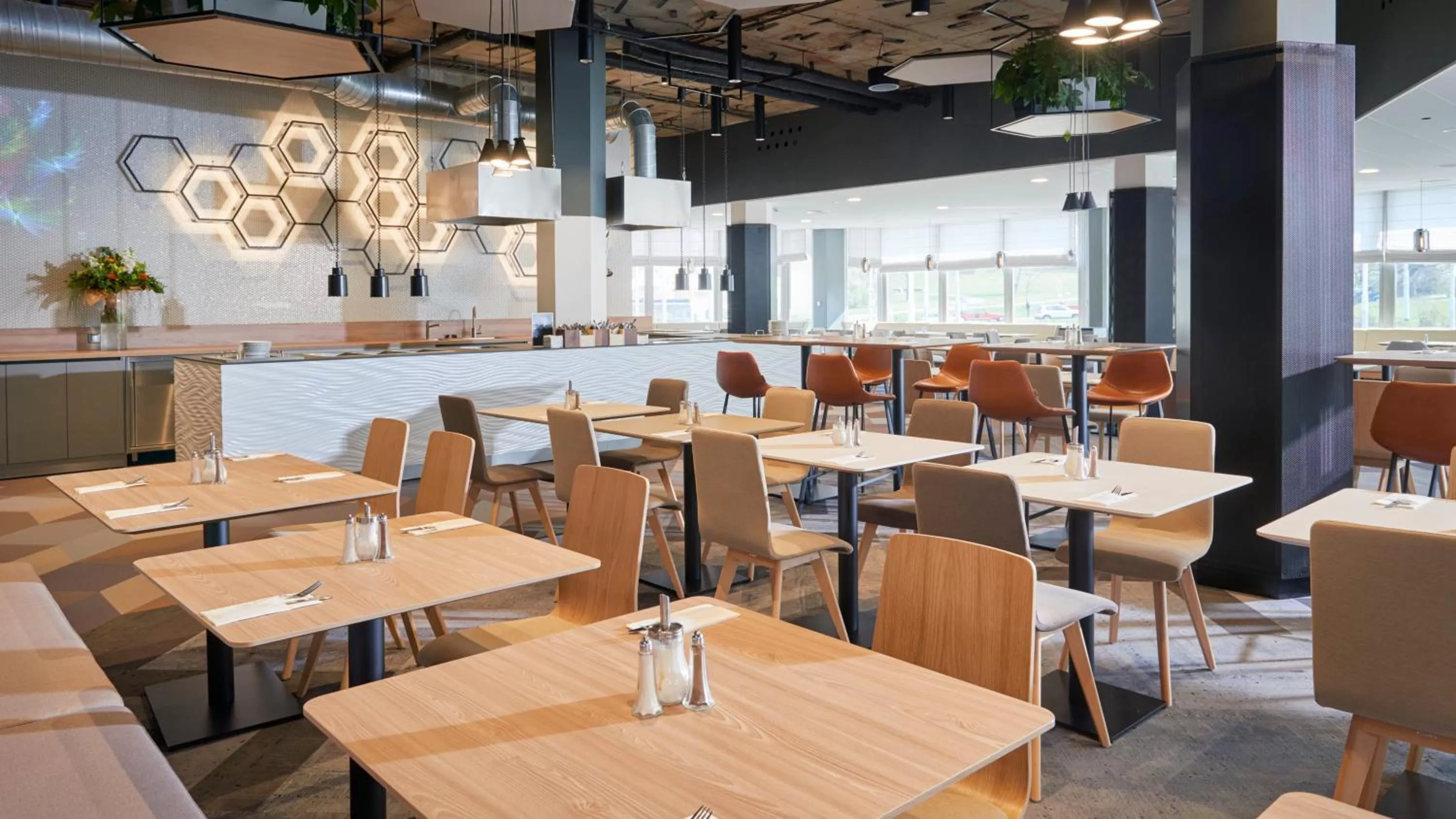 American breakfast in OREA Hotel Pyramida Praha