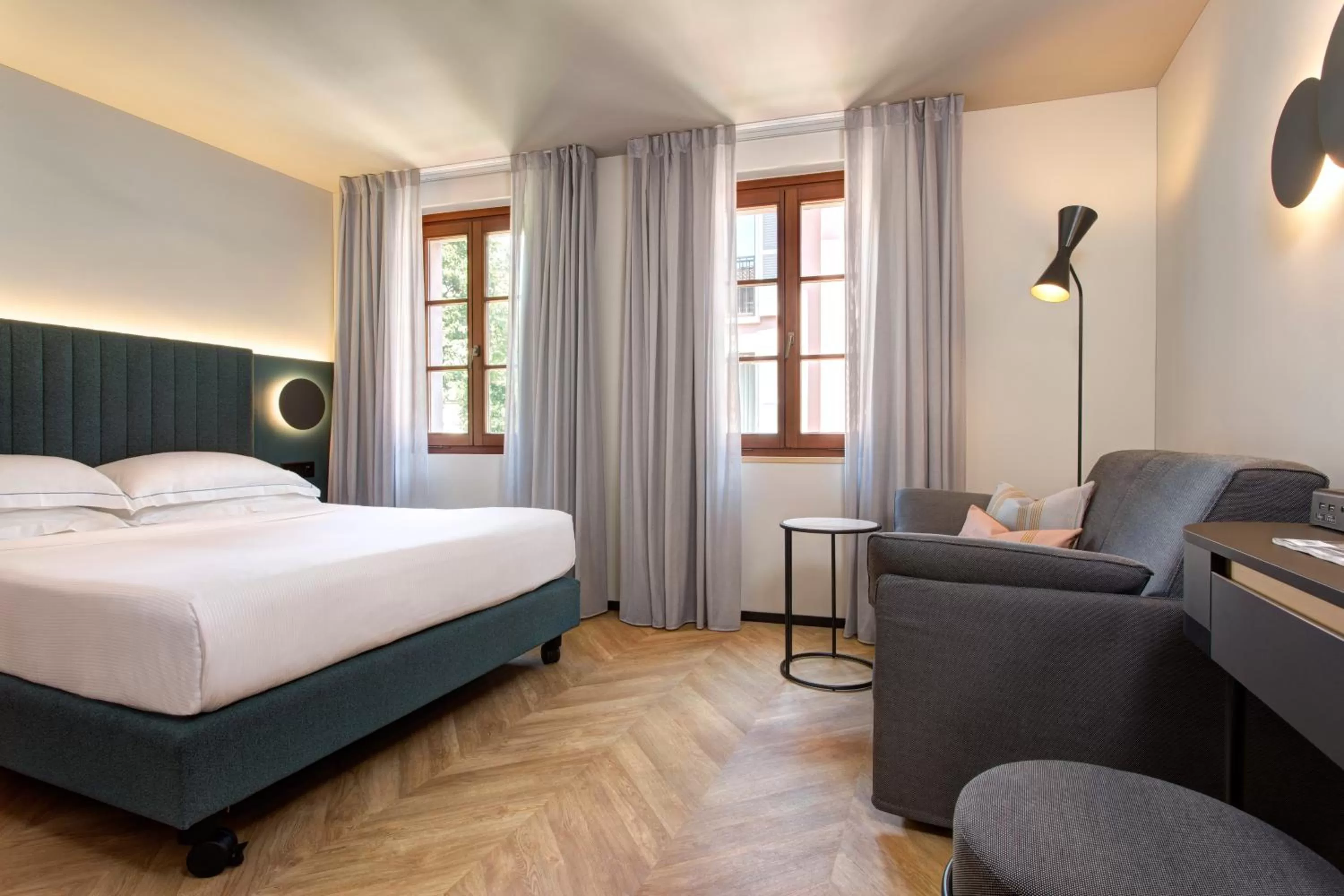 Decorative detail, Bed in LUGANODANTE Boutique & Lifestyle Hotel