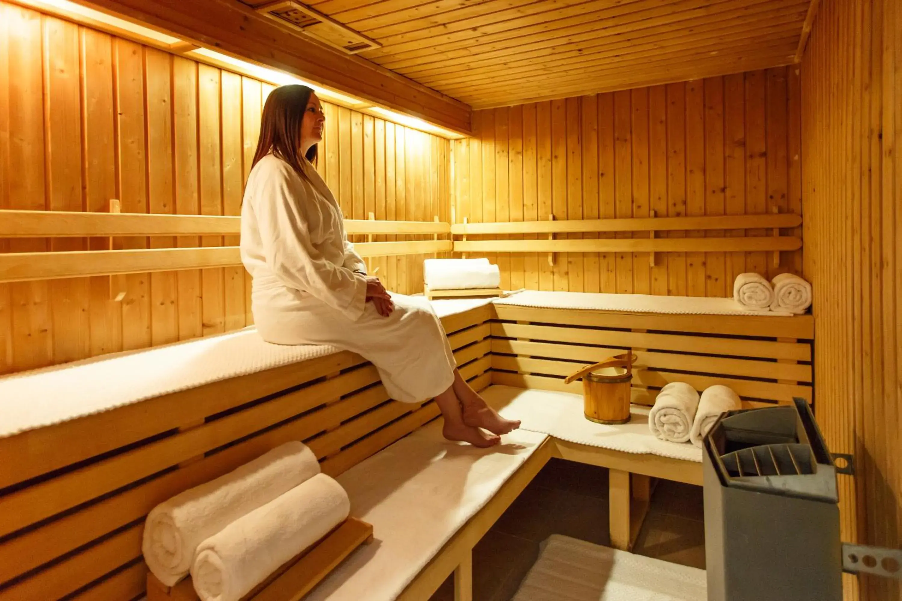 Sauna in Rosenhof Boutique Hotel