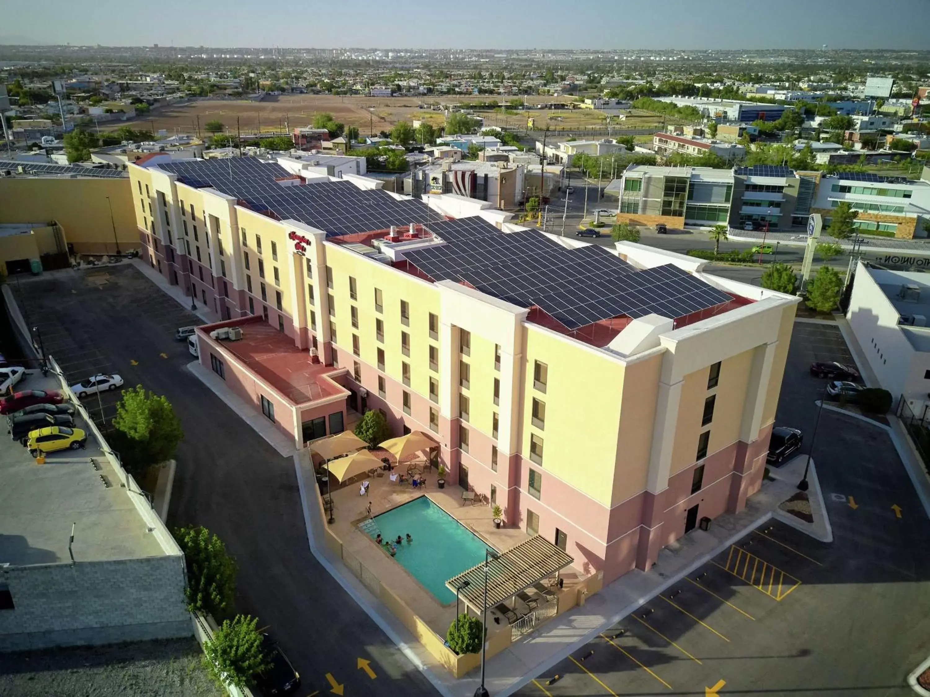 Property building, Bird's-eye View in Hampton Inn Ciudad Juarez