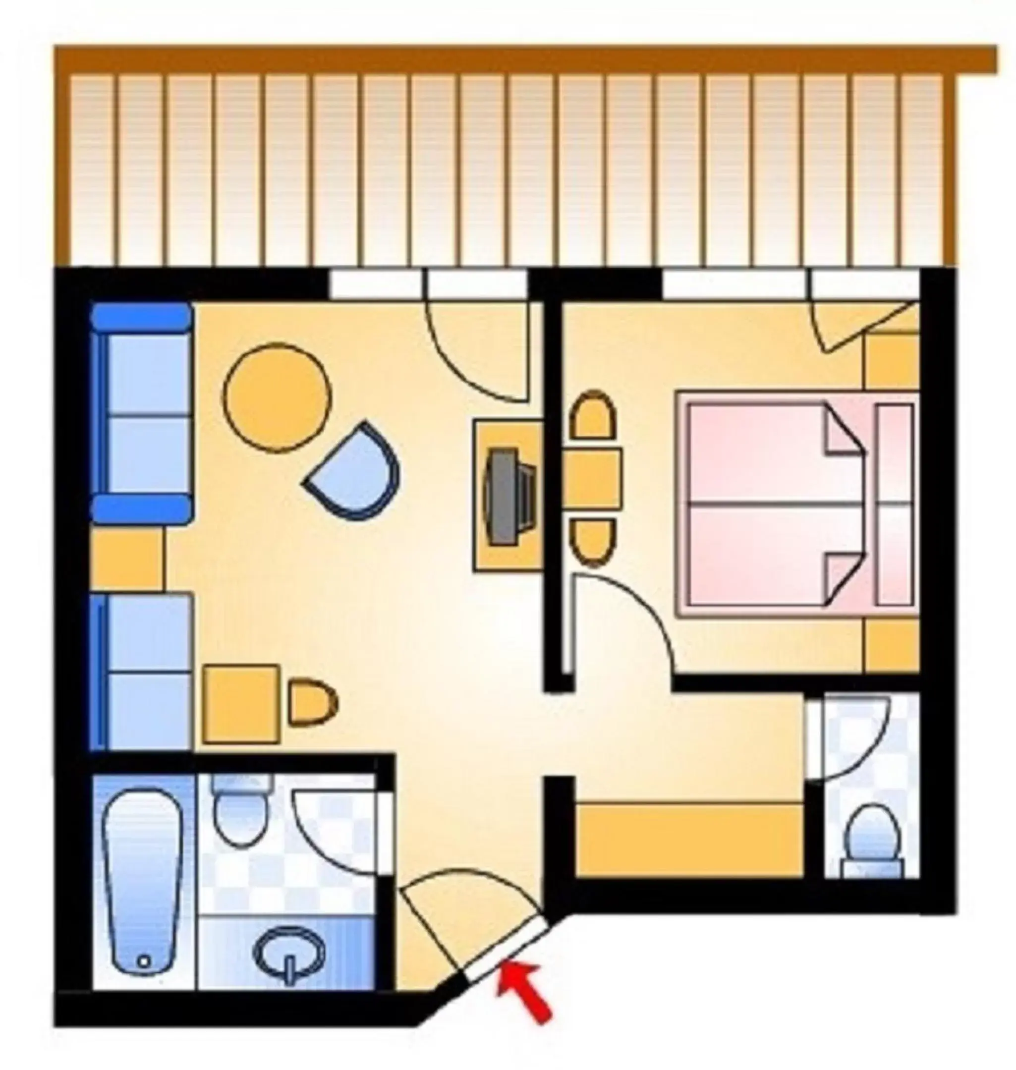 One-Bedroom Suite with Balcony in Wellness & Sporthotel Alpenhof