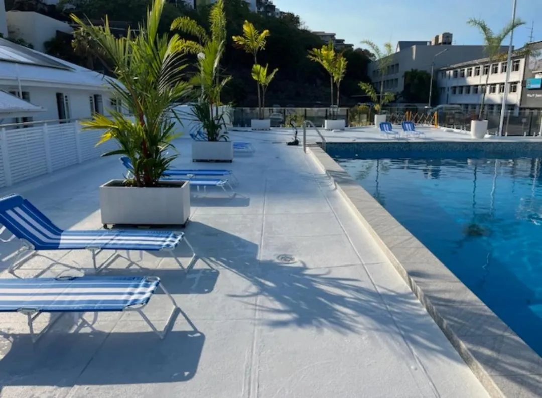 Pool view in Civic Guest House