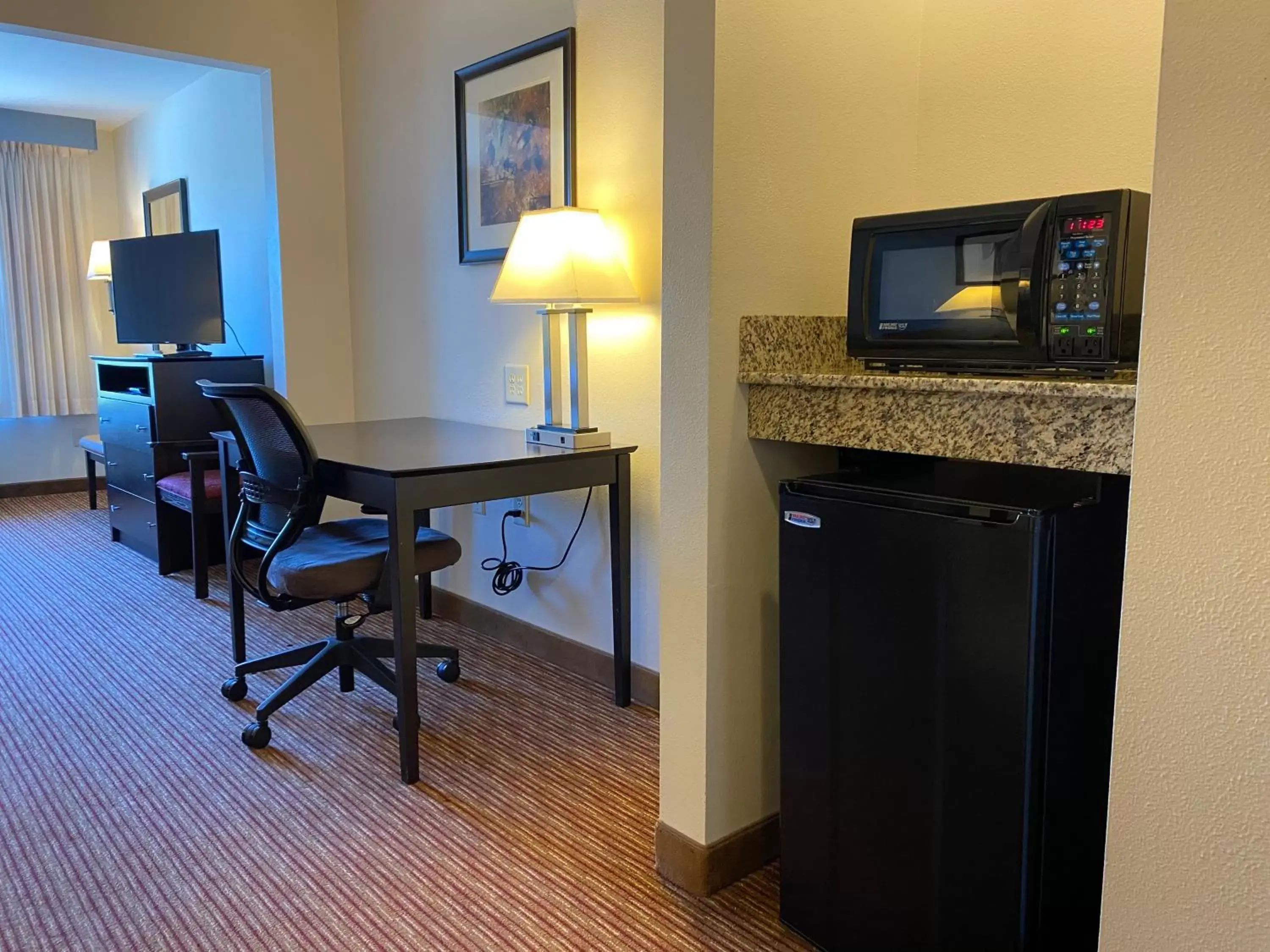 Bedroom, TV/Entertainment Center in Wingate by Wyndham State Arena Raleigh/Cary Hotel