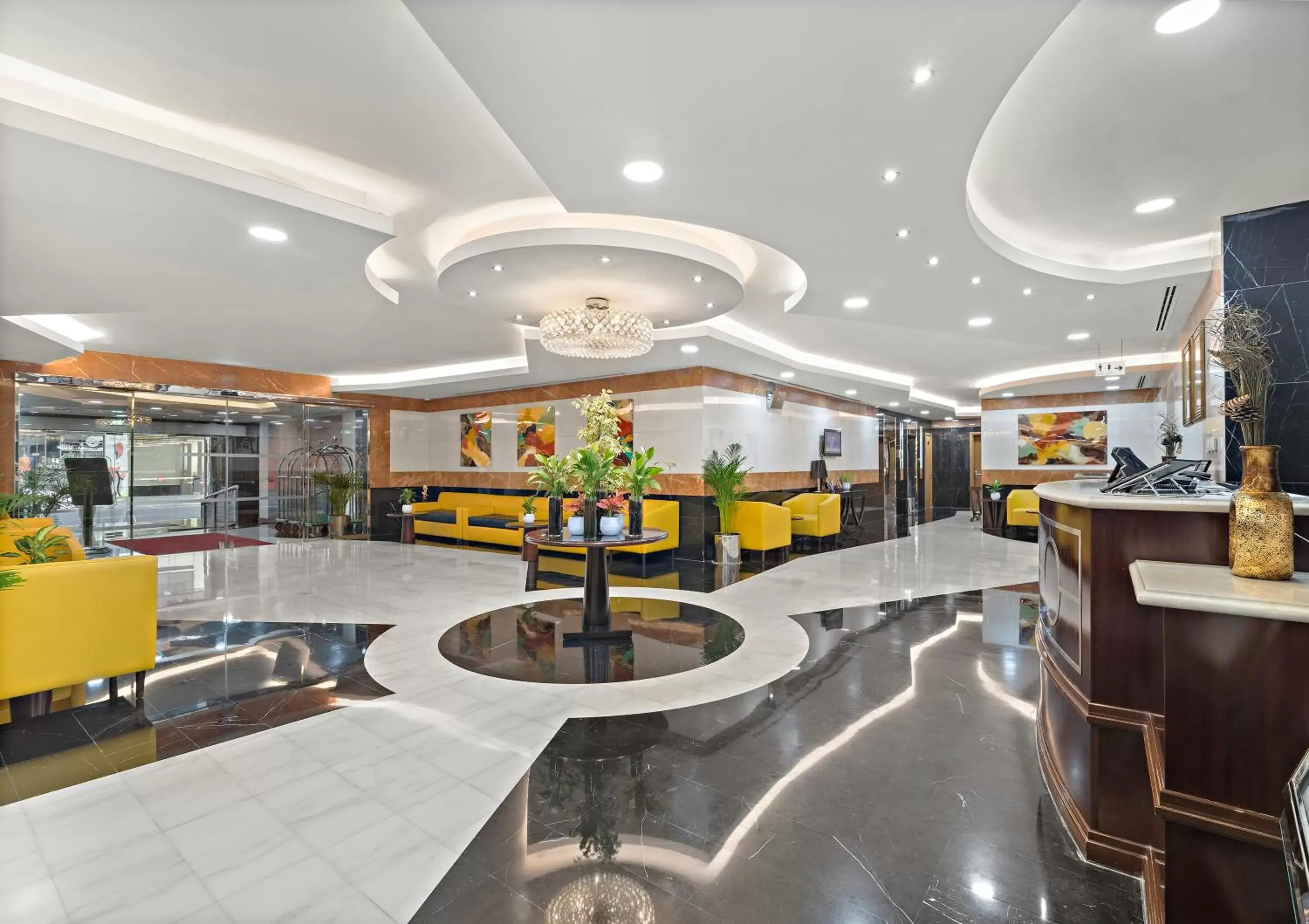 Lobby or reception in Al Khoory Hotel Apartments Al Barsha