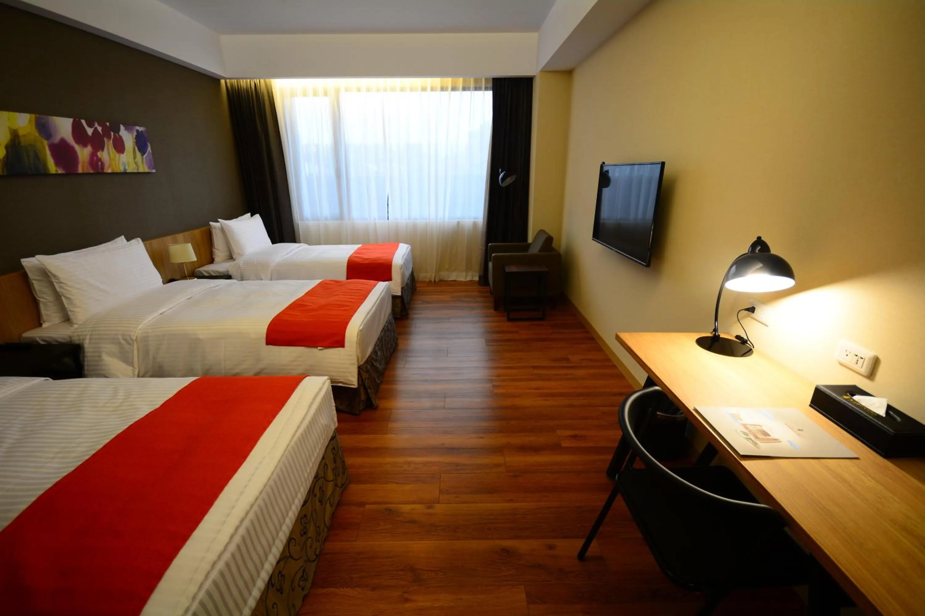 City view, Bed in Hoya Resort Hotel Kaohsiung