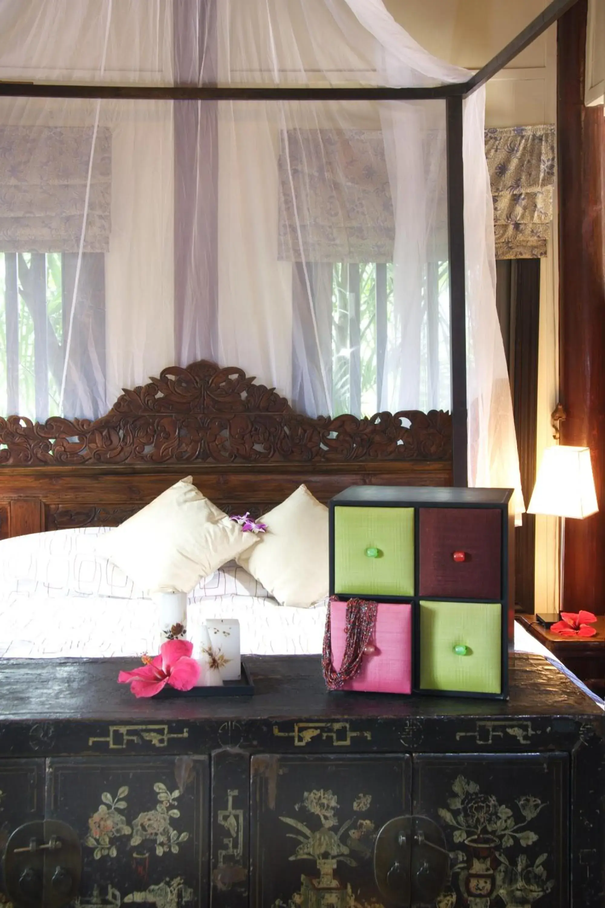 Bed in Ban Keaw Villas