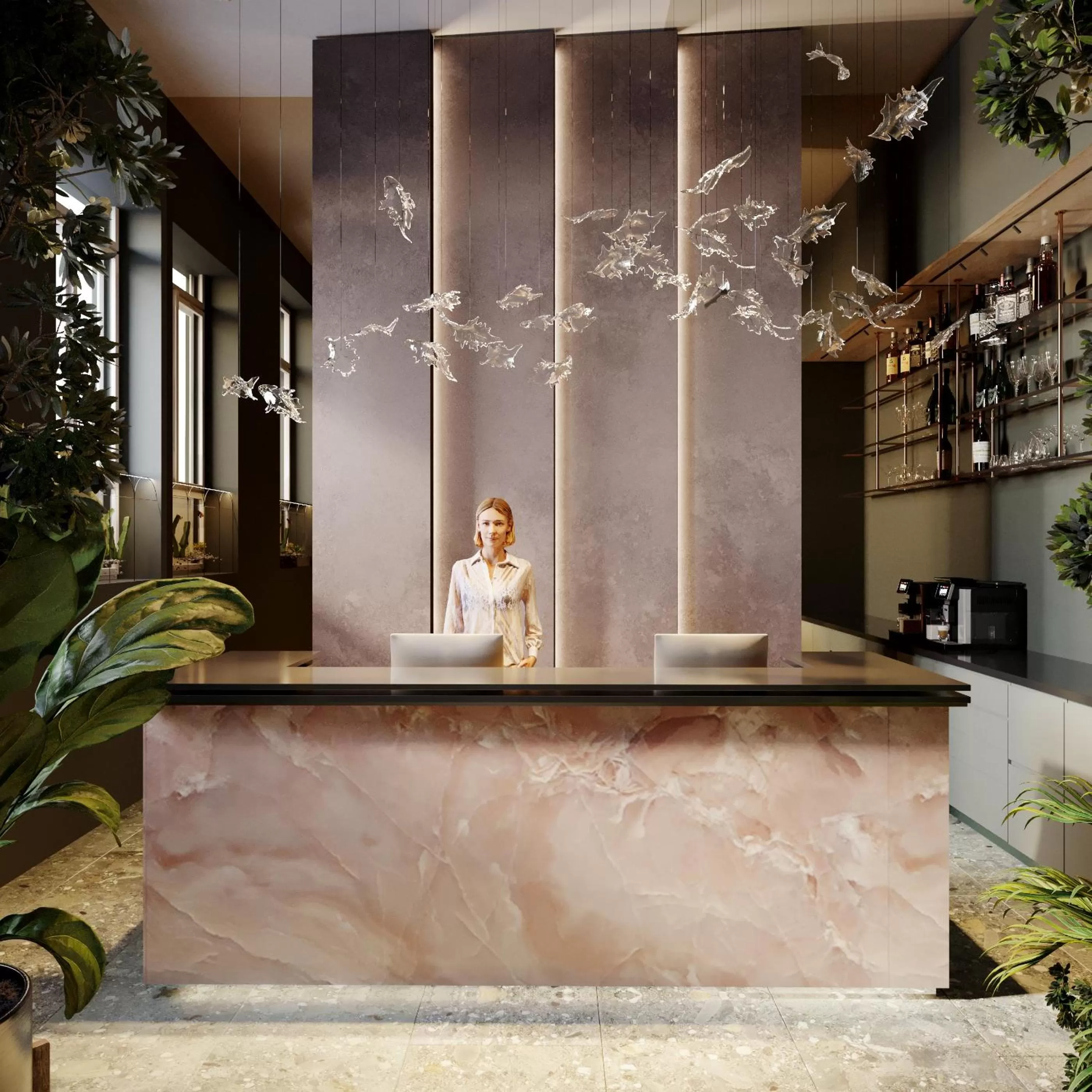 Lobby or reception in Mamaison Hotel Riverside Prague