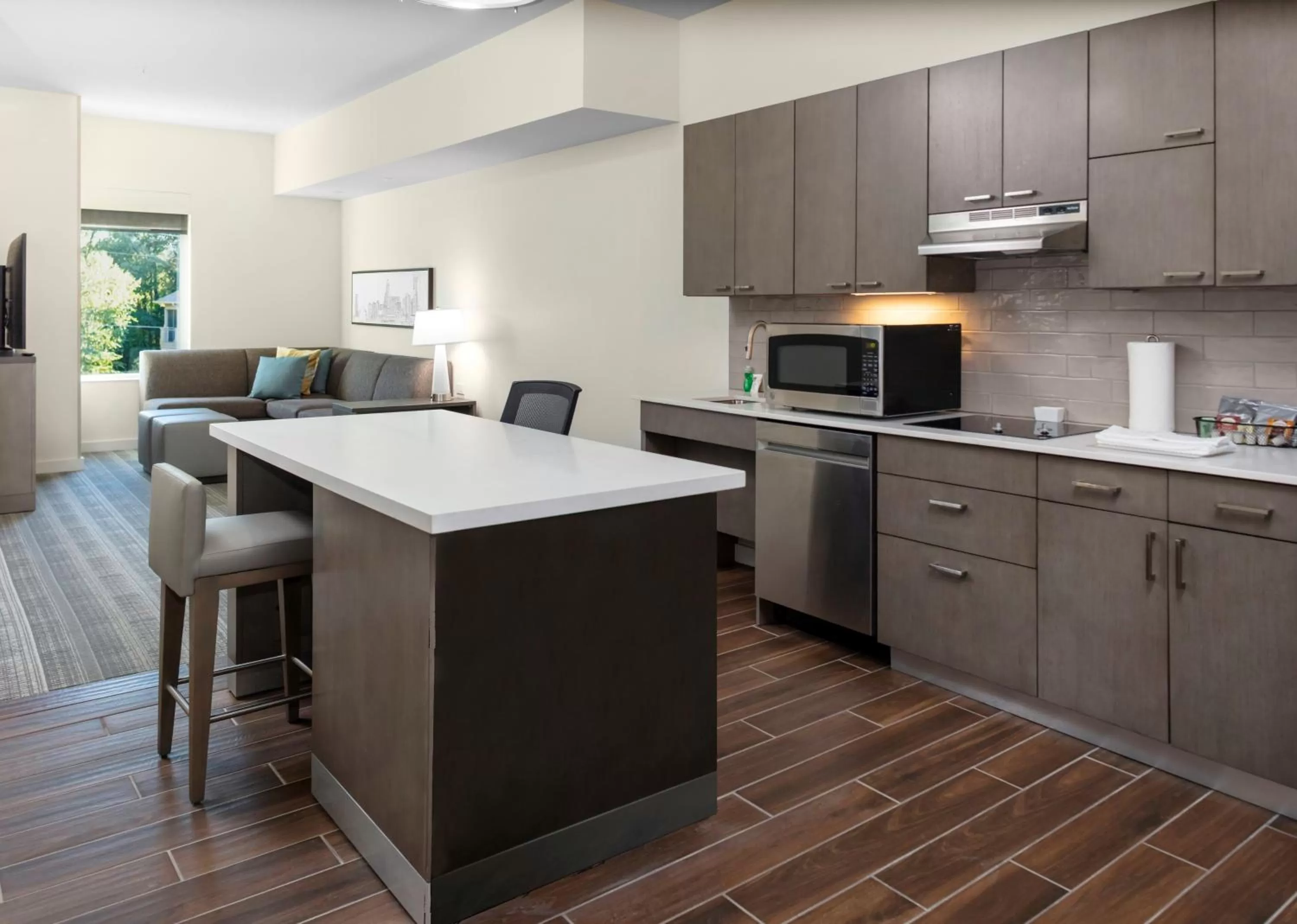 Kitchen or kitchenette in Hyatt House Charlotte Rea Farms