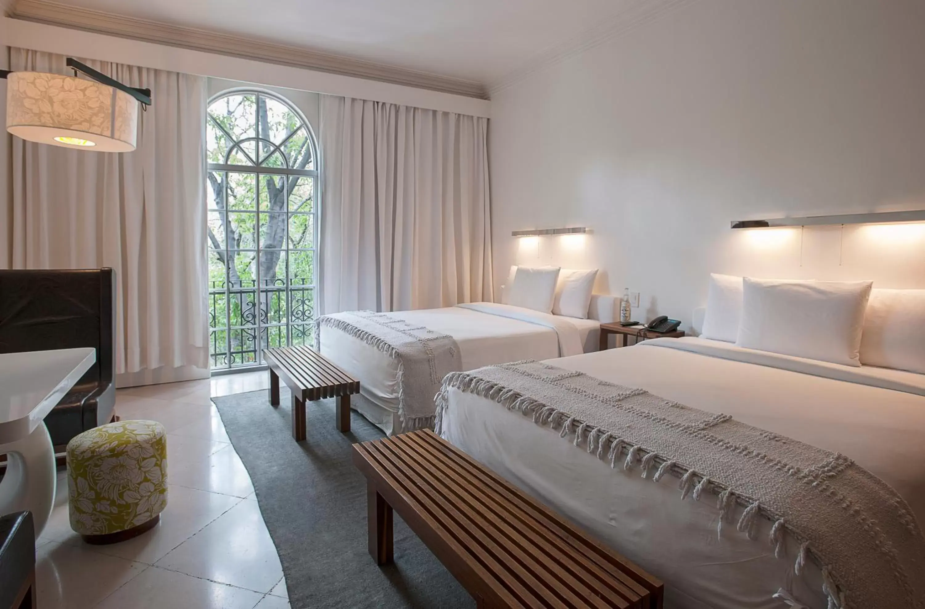 Queen Room with Two Queen Beds and Balcony in Condesa df, Mexico City, a Member of Design Hotels