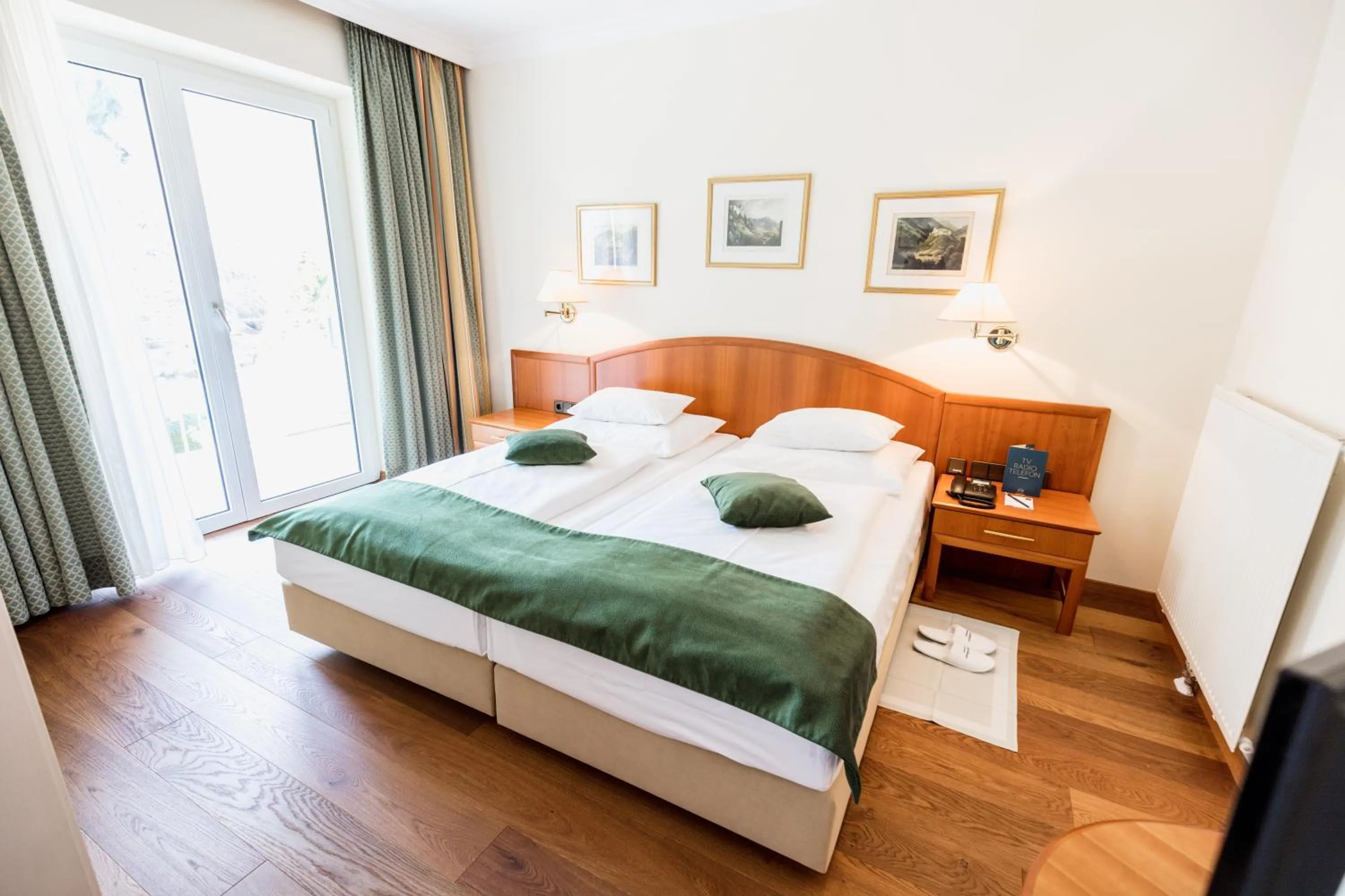 Photo of the whole room, Bed in Hotel Warmbaderhof