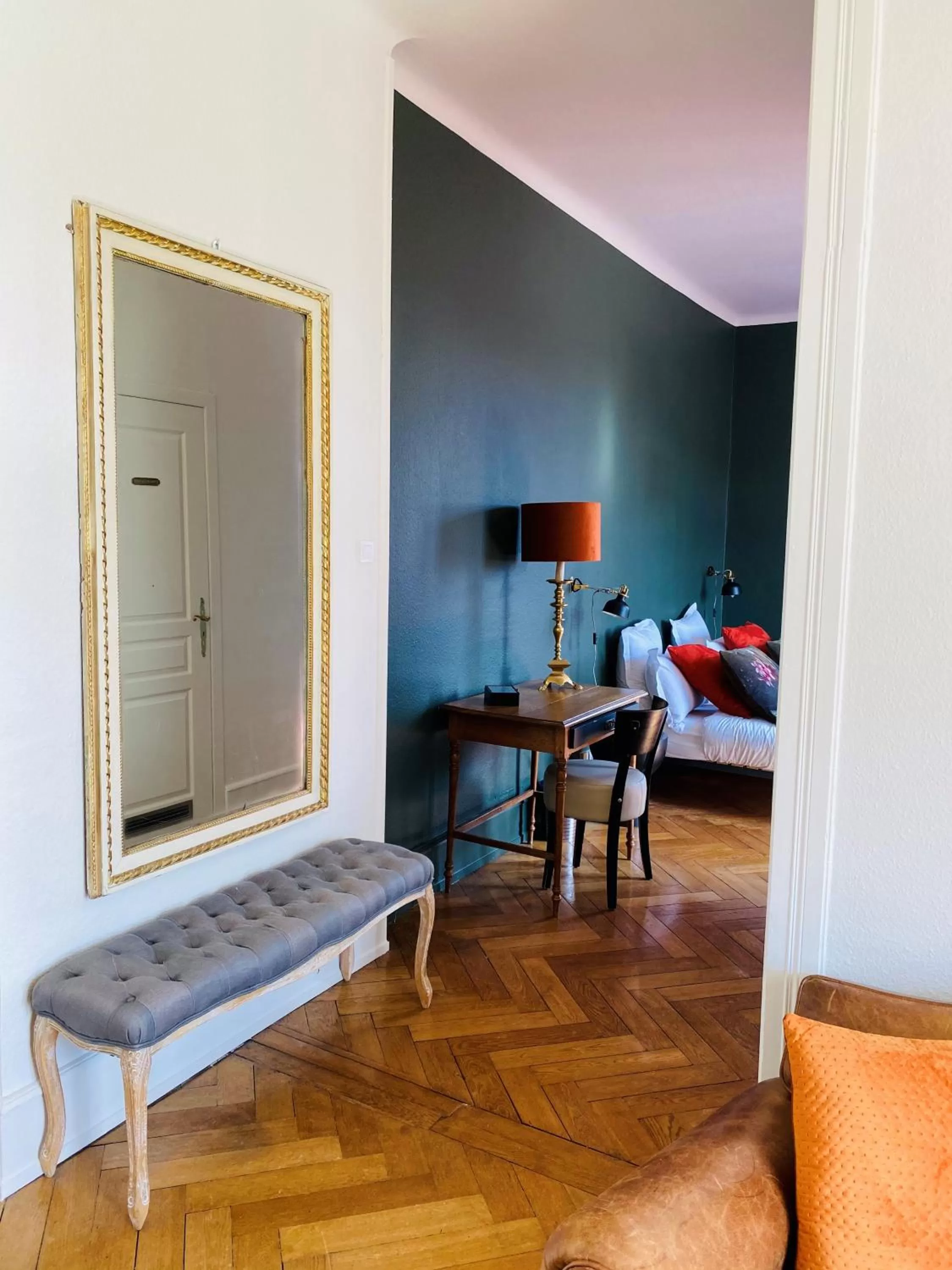 Bedroom, Bed in LA VILLA Hôtel-Restaurant