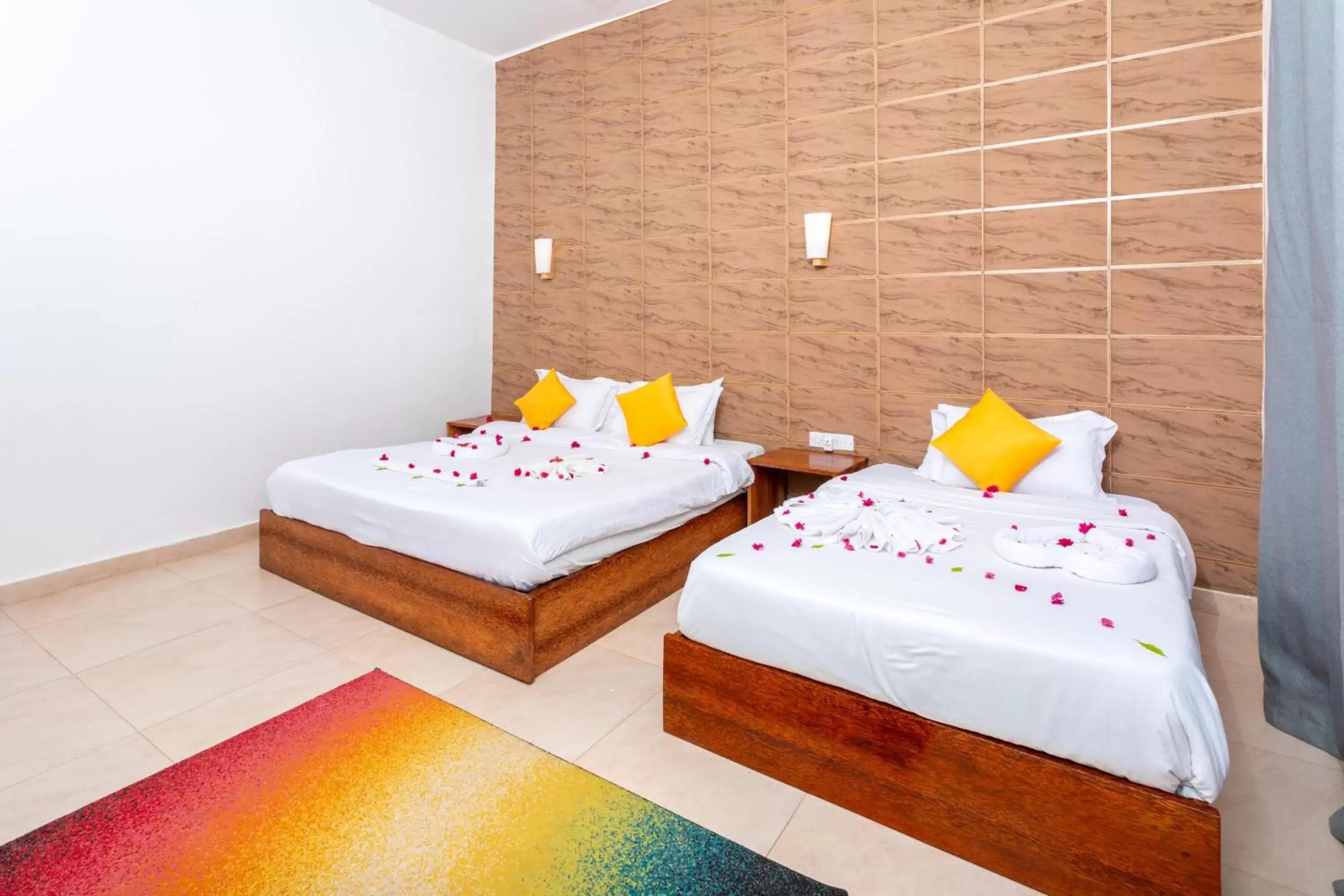 Bed in Canary Nungwi Hotel & Free SPA