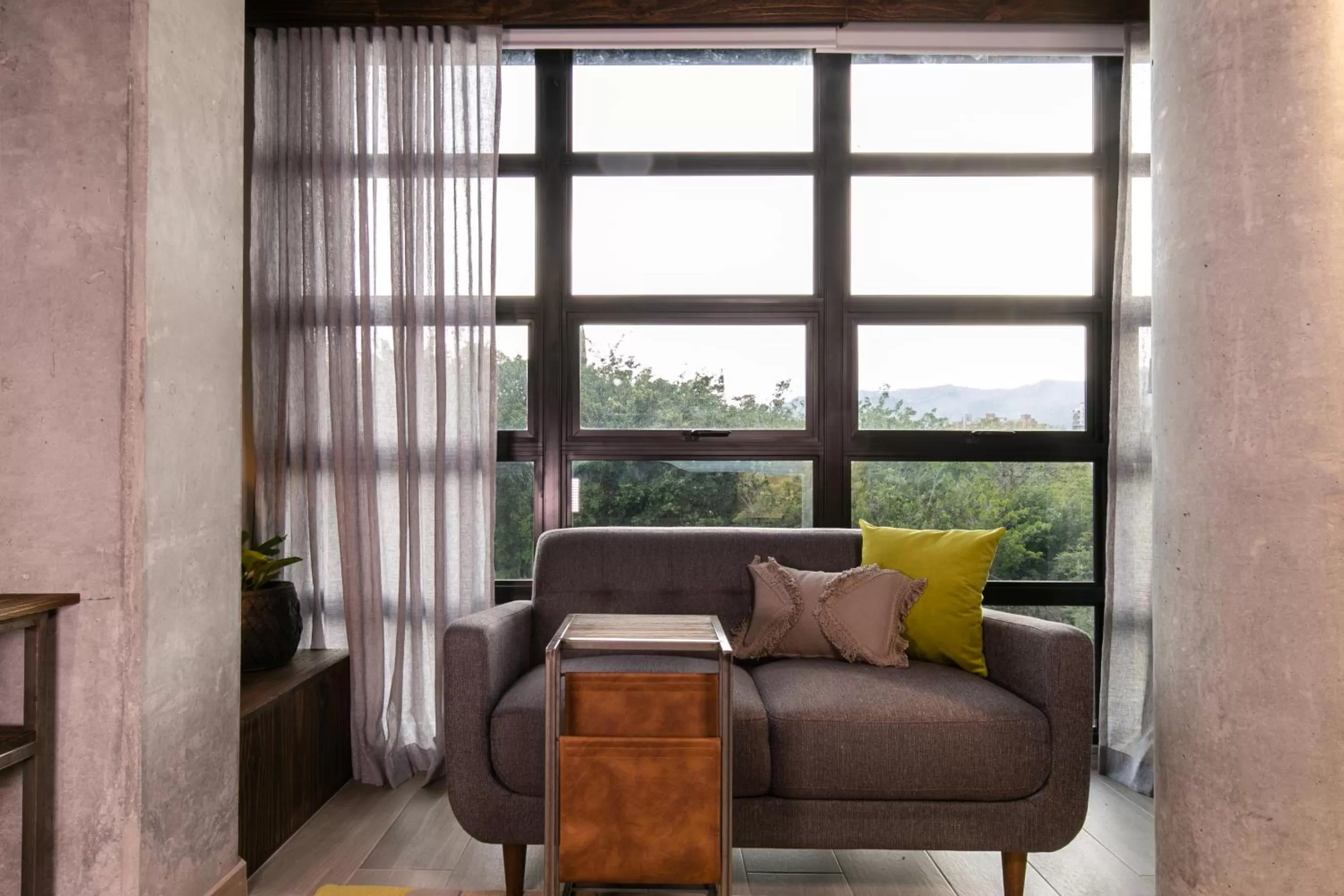 Seating area in Factory Lofts Hotel