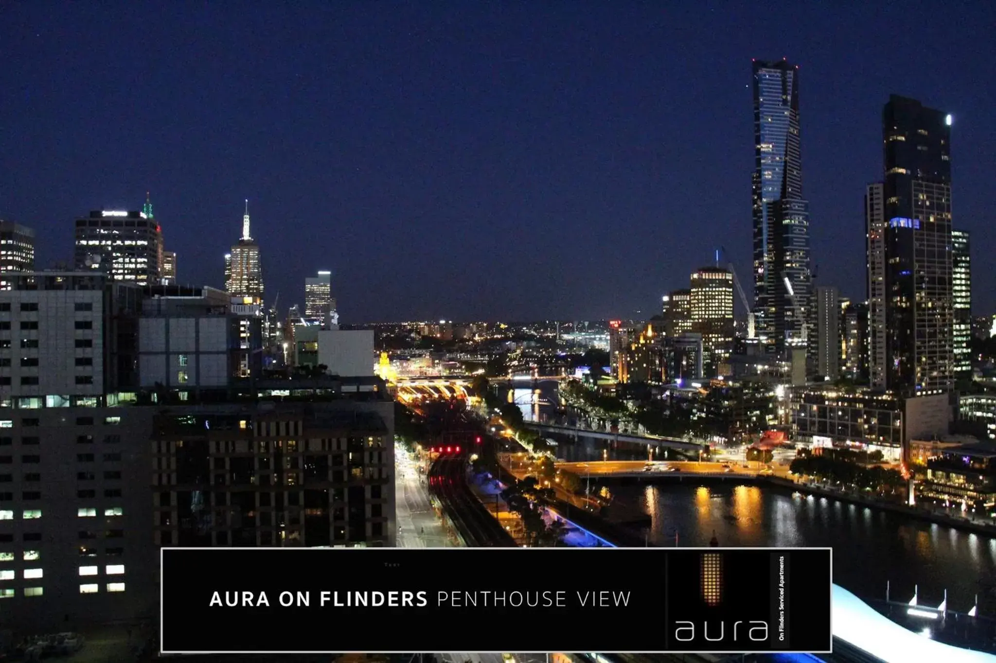 City view in Aura on Flinders Serviced Apartments