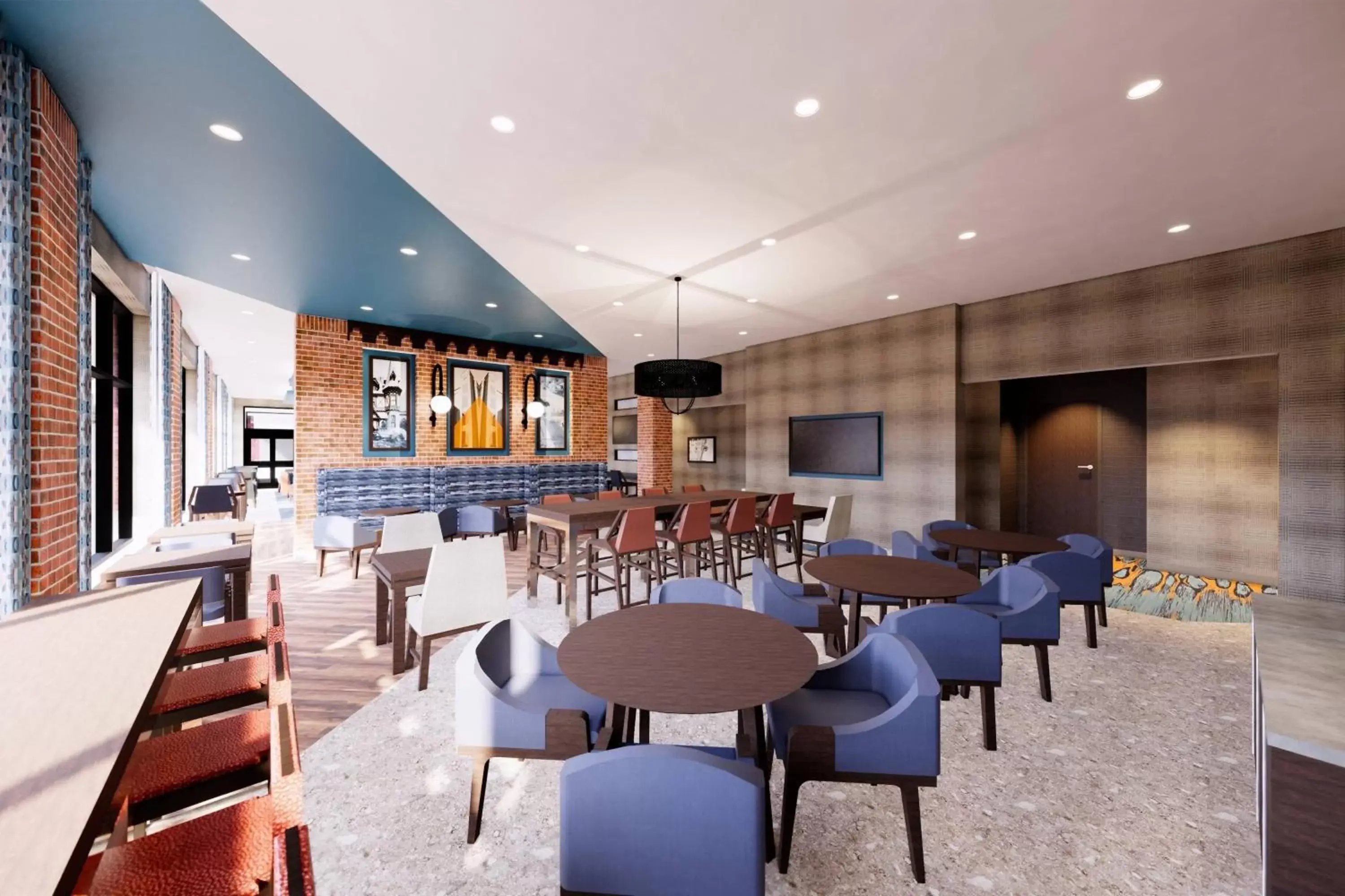 Breakfast, Restaurant/Places to Eat in Residence Inn by Marriott Manchester Downtown