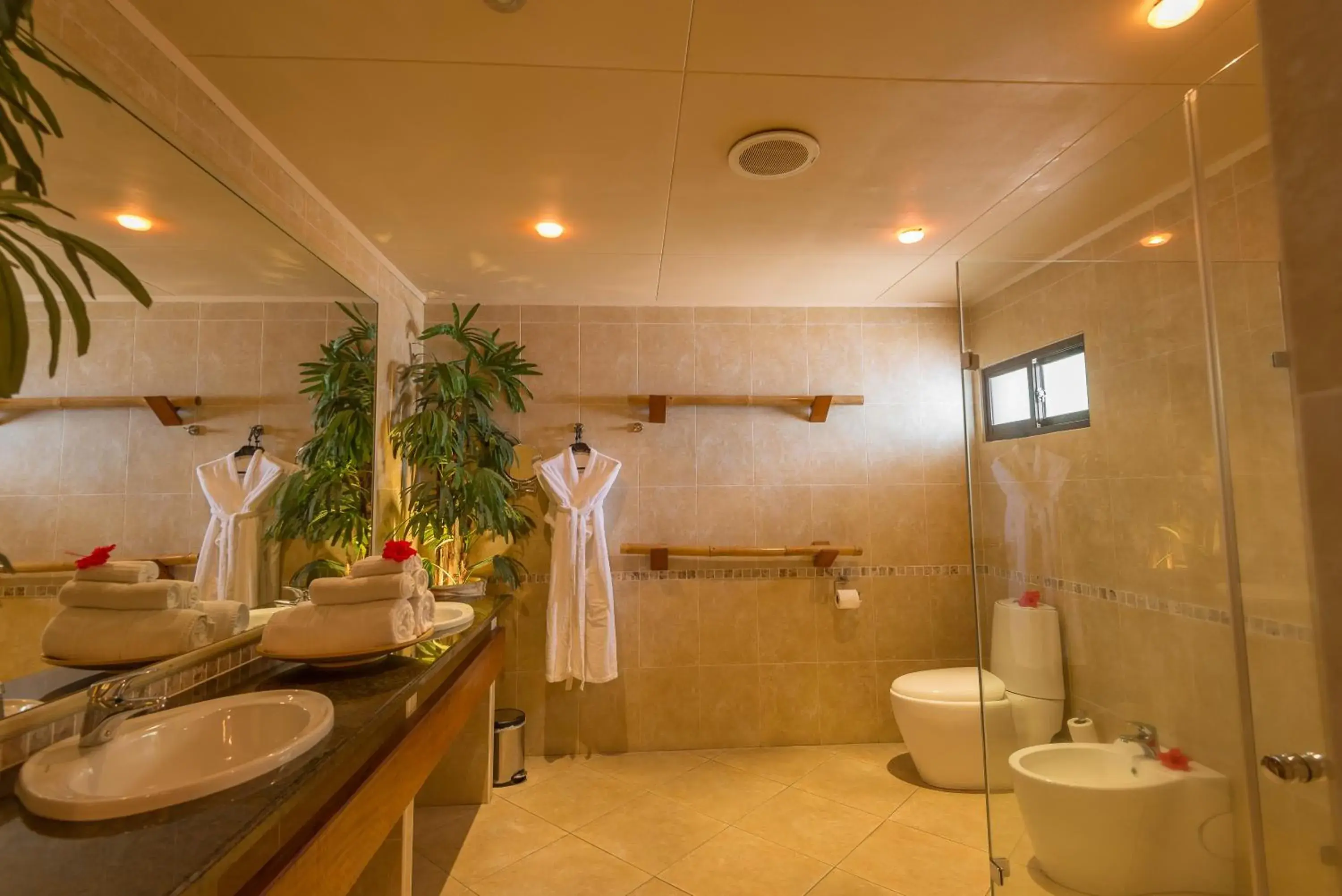 Shower, Bathroom in Coco de Mer and Black Parrot Suites