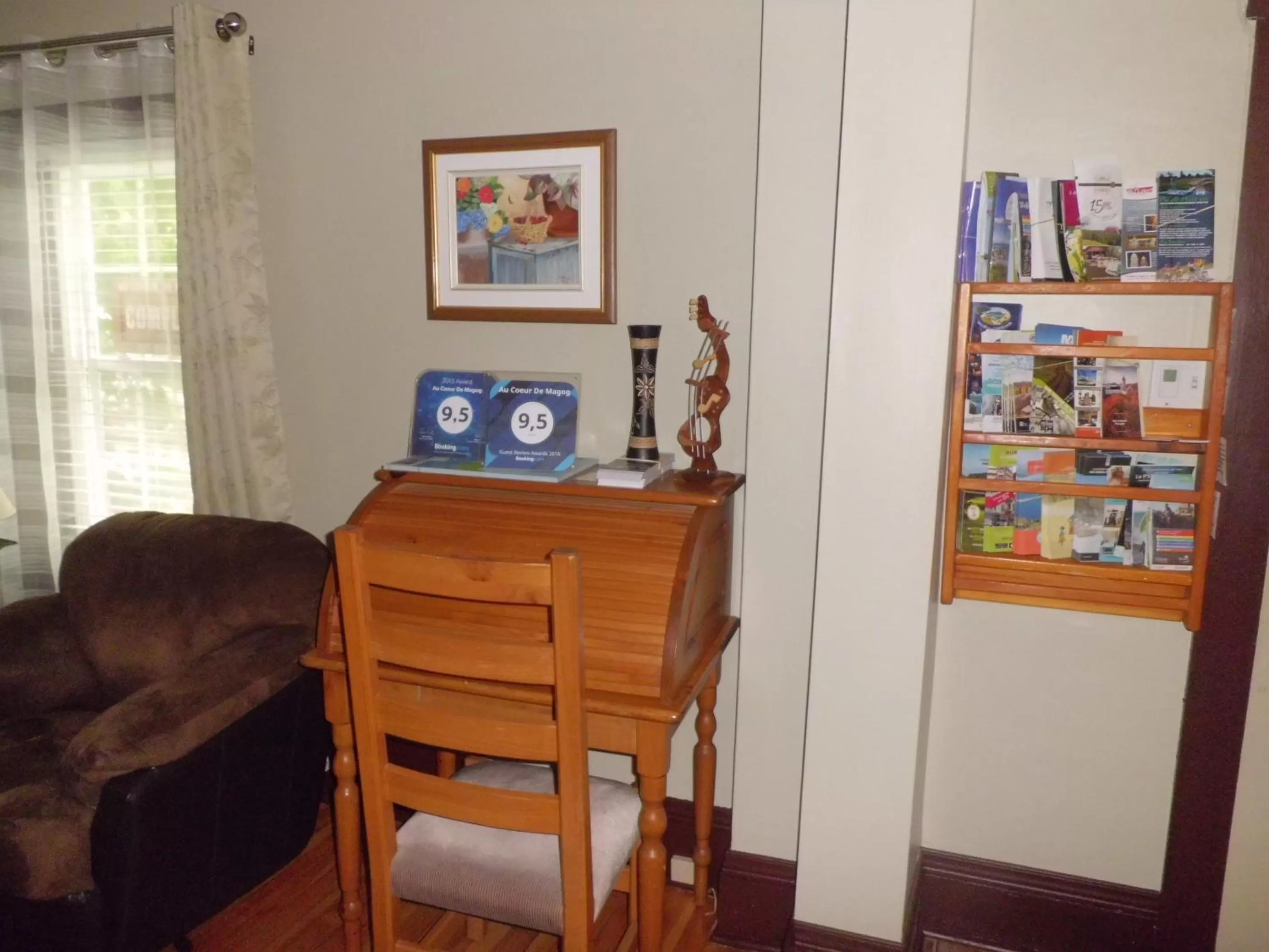 Lobby or reception in Au Coeur De Magog