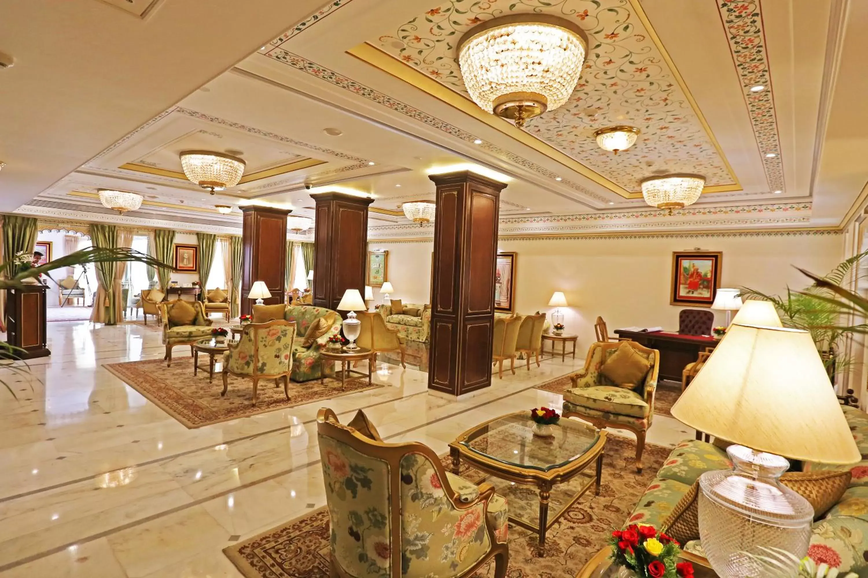 Lobby or reception in Taj Fateh Prakash Palace Udaipur