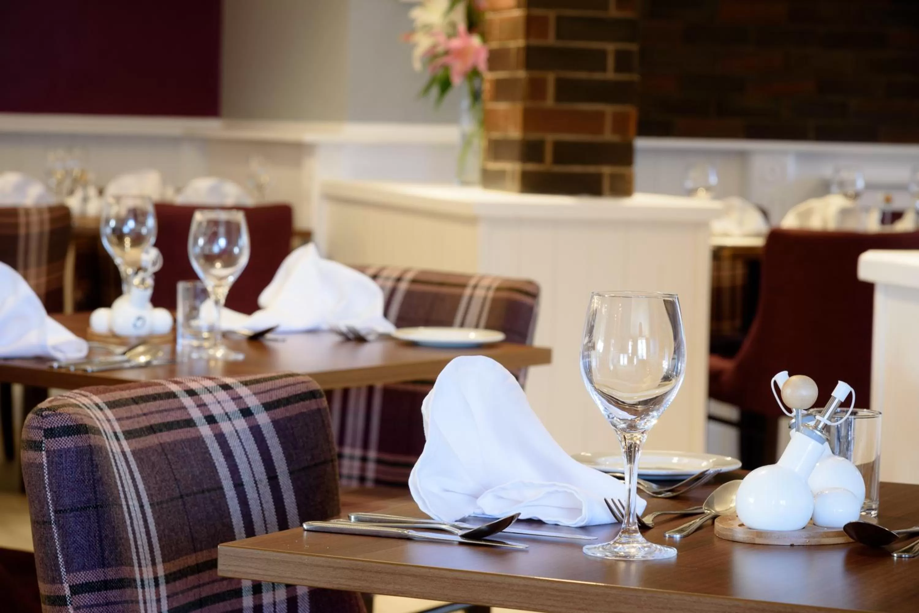 Dining area in The Crown Hotel