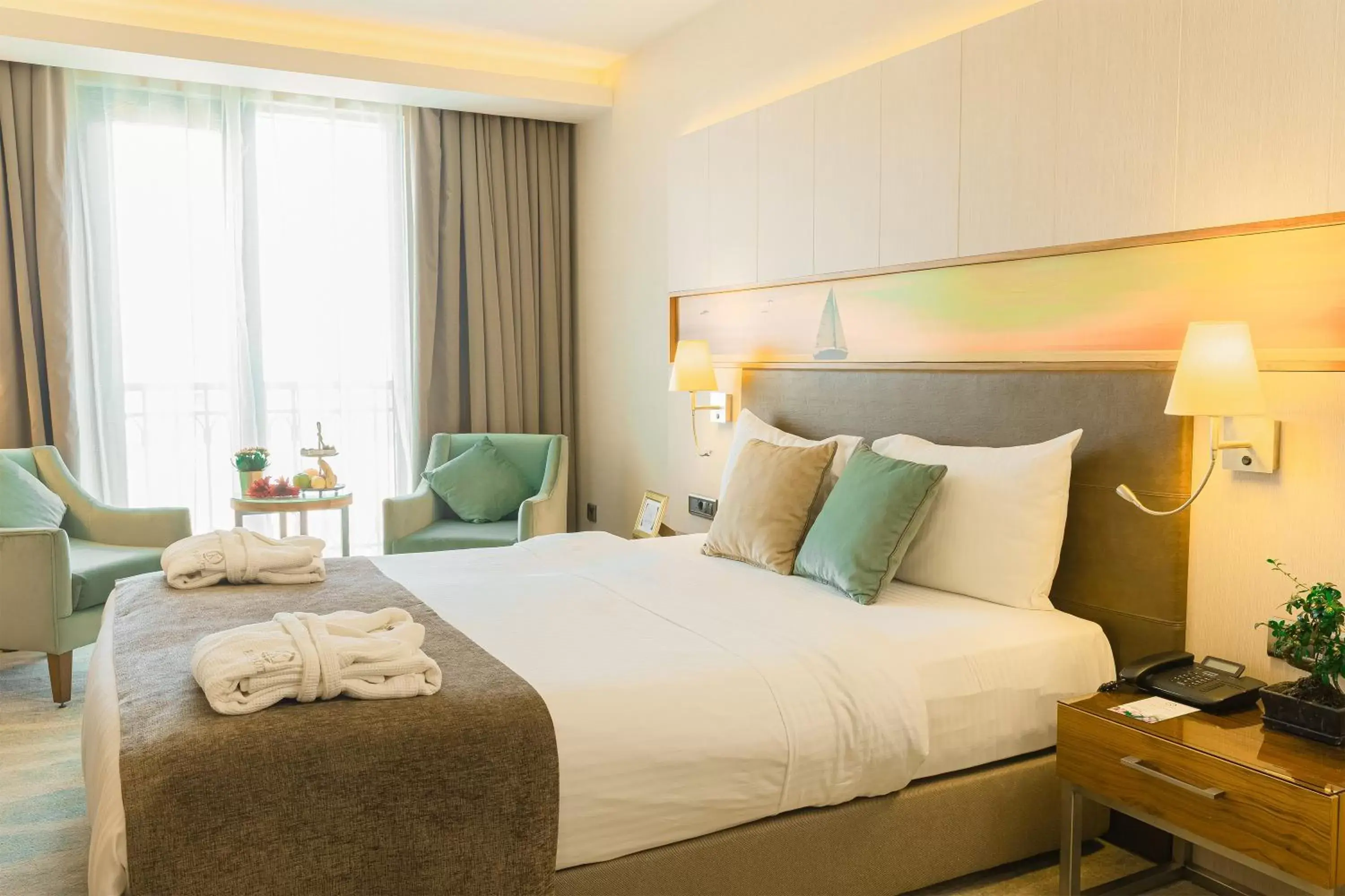 Bed in Kahya Hotel Ankara