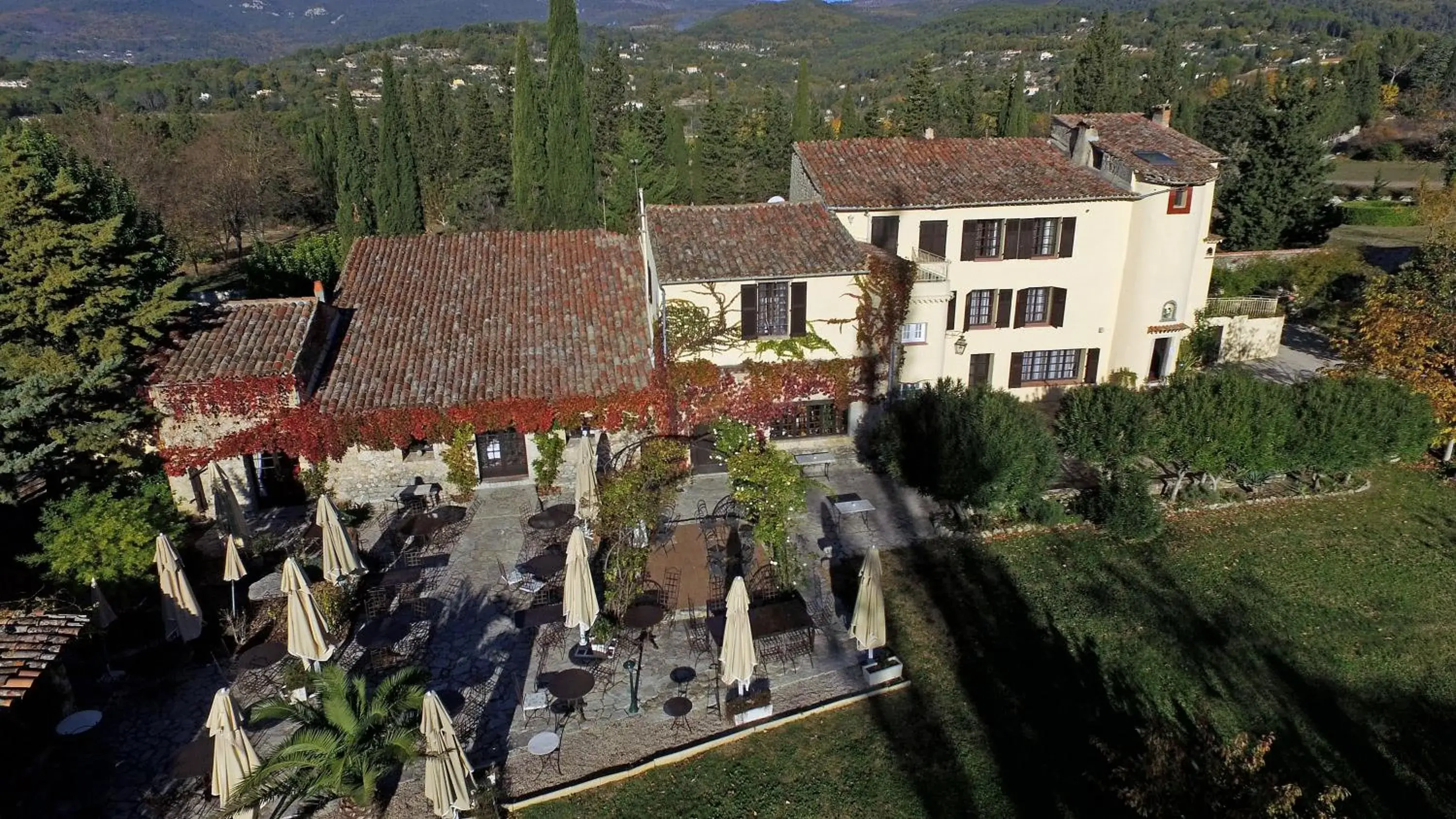 Bird's eye view, Bird's-eye View in Hotel-Restaurant Le Moulin De La Camandoule