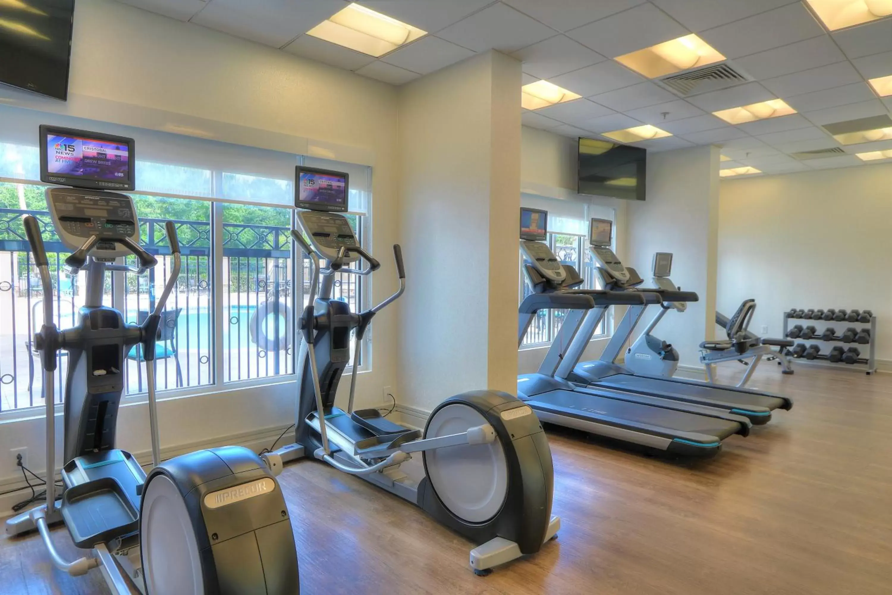 Fitness centre/facilities in Holiday Inn Express Hotel & Suites Mobile Saraland by IHG Fitness centre/facilities in Holiday Inn Express Hotel & Suites Mobile Saraland by IHG