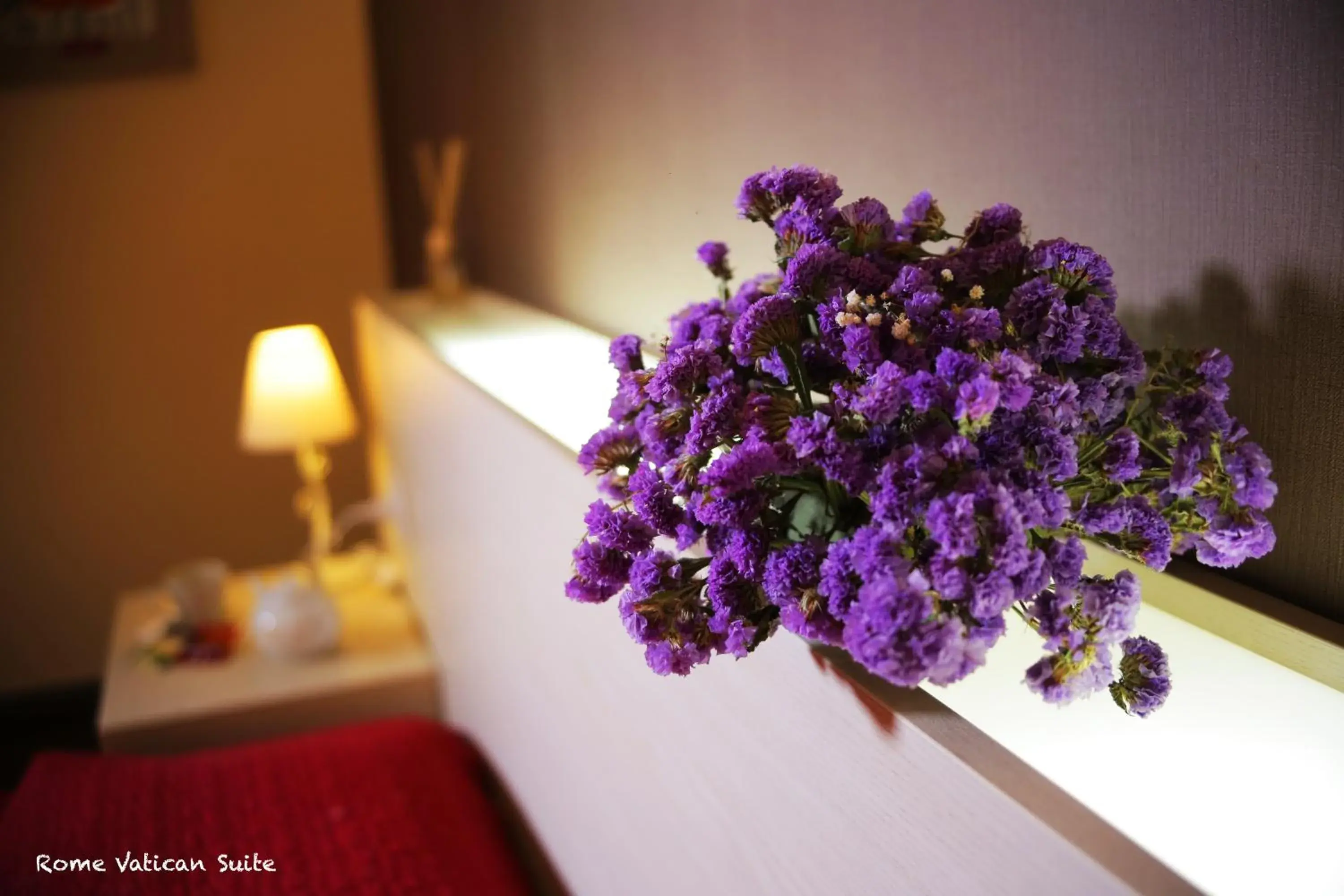 Decorative detail, Bed in Rome Vatican Suite Decorative detail, Bed in Rome Vatican Suite