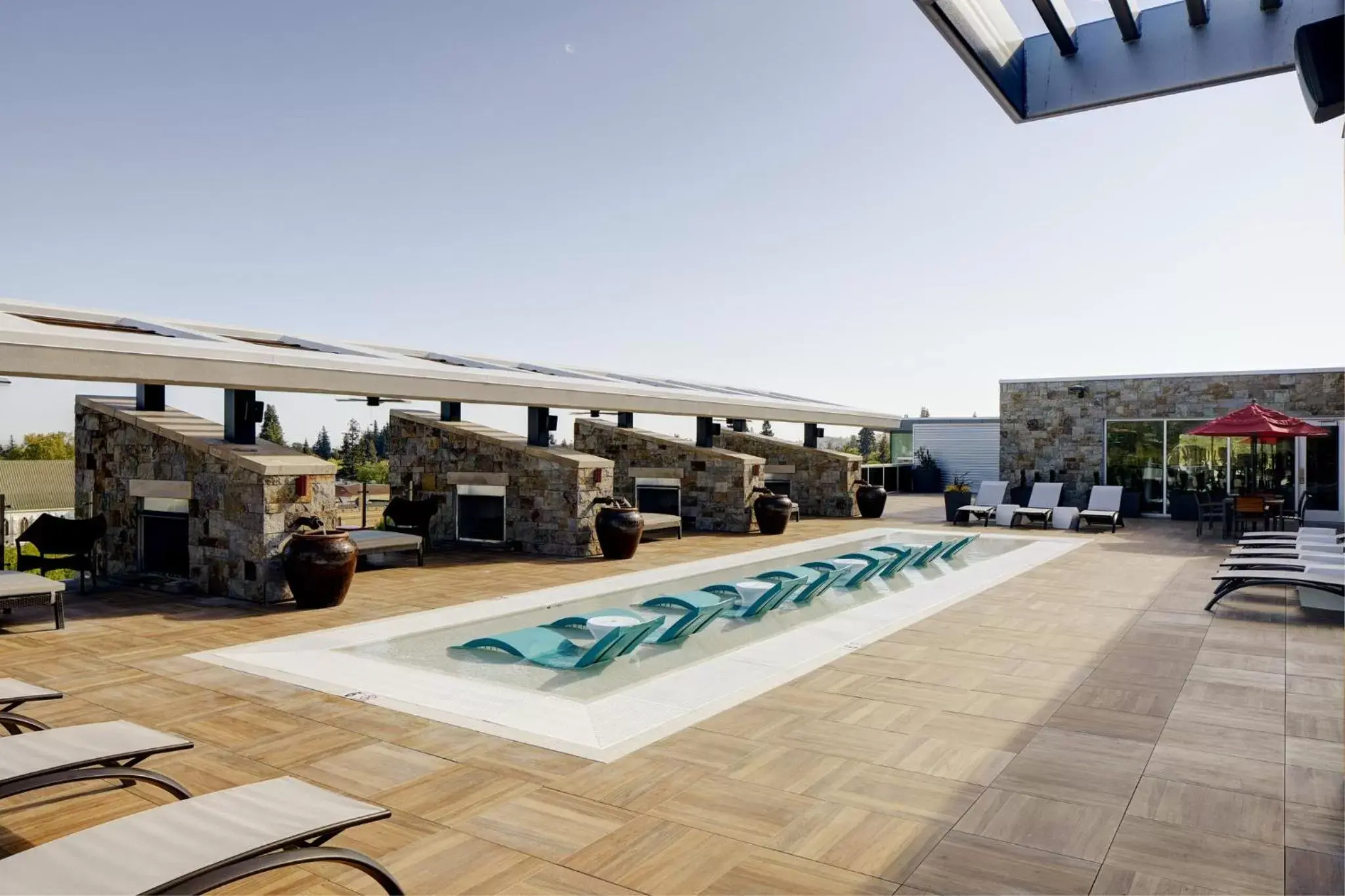 Balcony/Terrace, Swimming Pool in Archer Hotel Napa