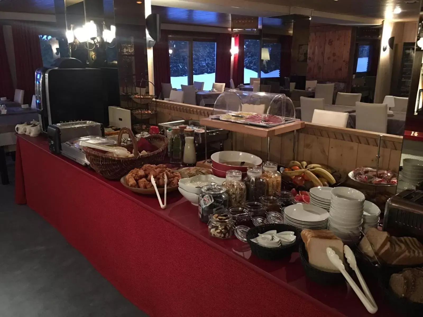 Buffet breakfast in Hotel Bel'alpe
