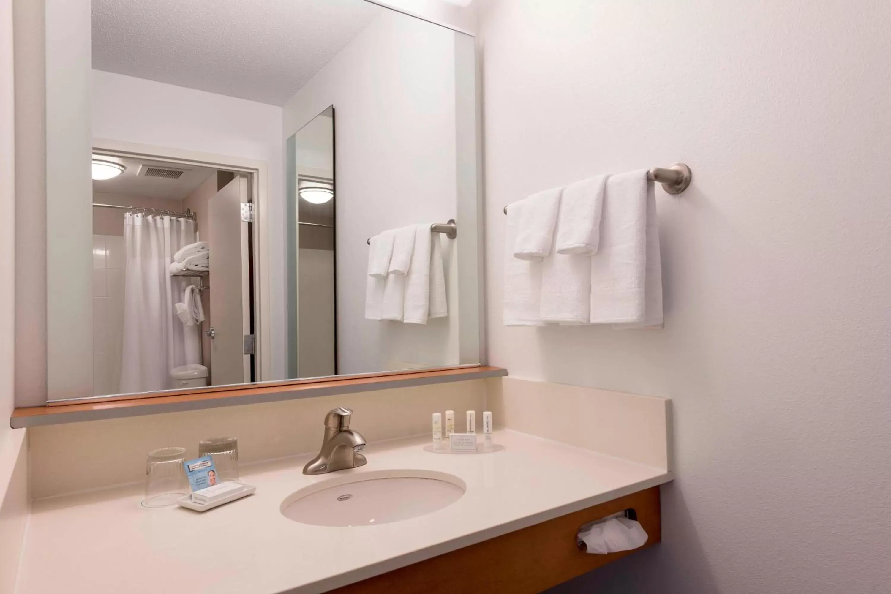 Bathroom in SpringHill Suites Detroit Auburn Hills