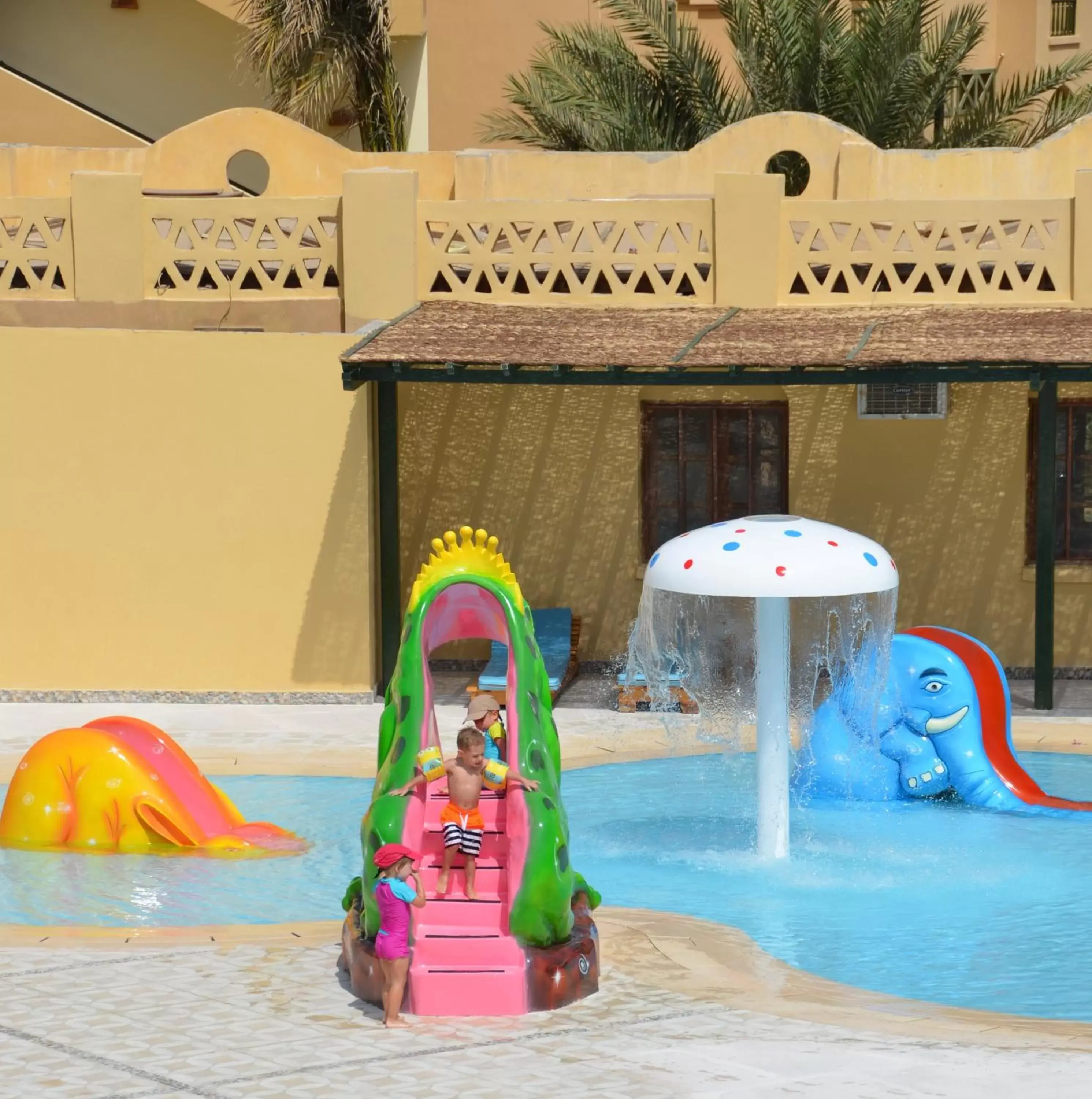 Aqua park in The Three Corners Rihana Resort El Gouna