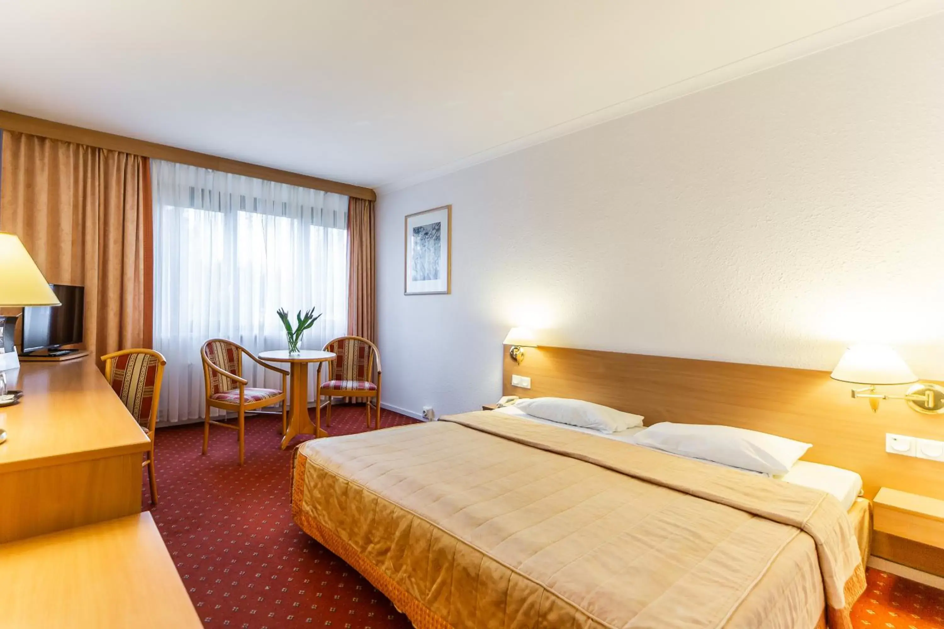 Bed in Hotel Solny