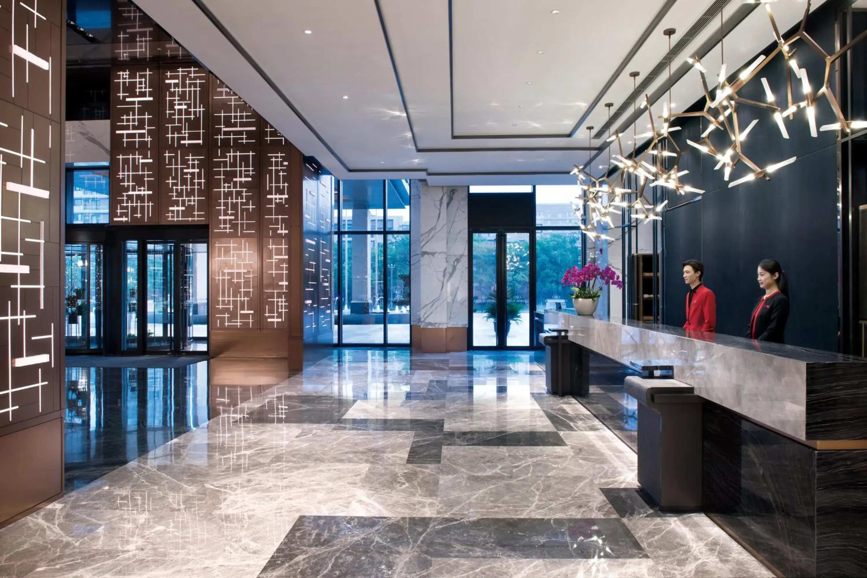 Property building, Lobby/Reception in Crowne Plaza Shanghai Pujiang, an IHG Hotel