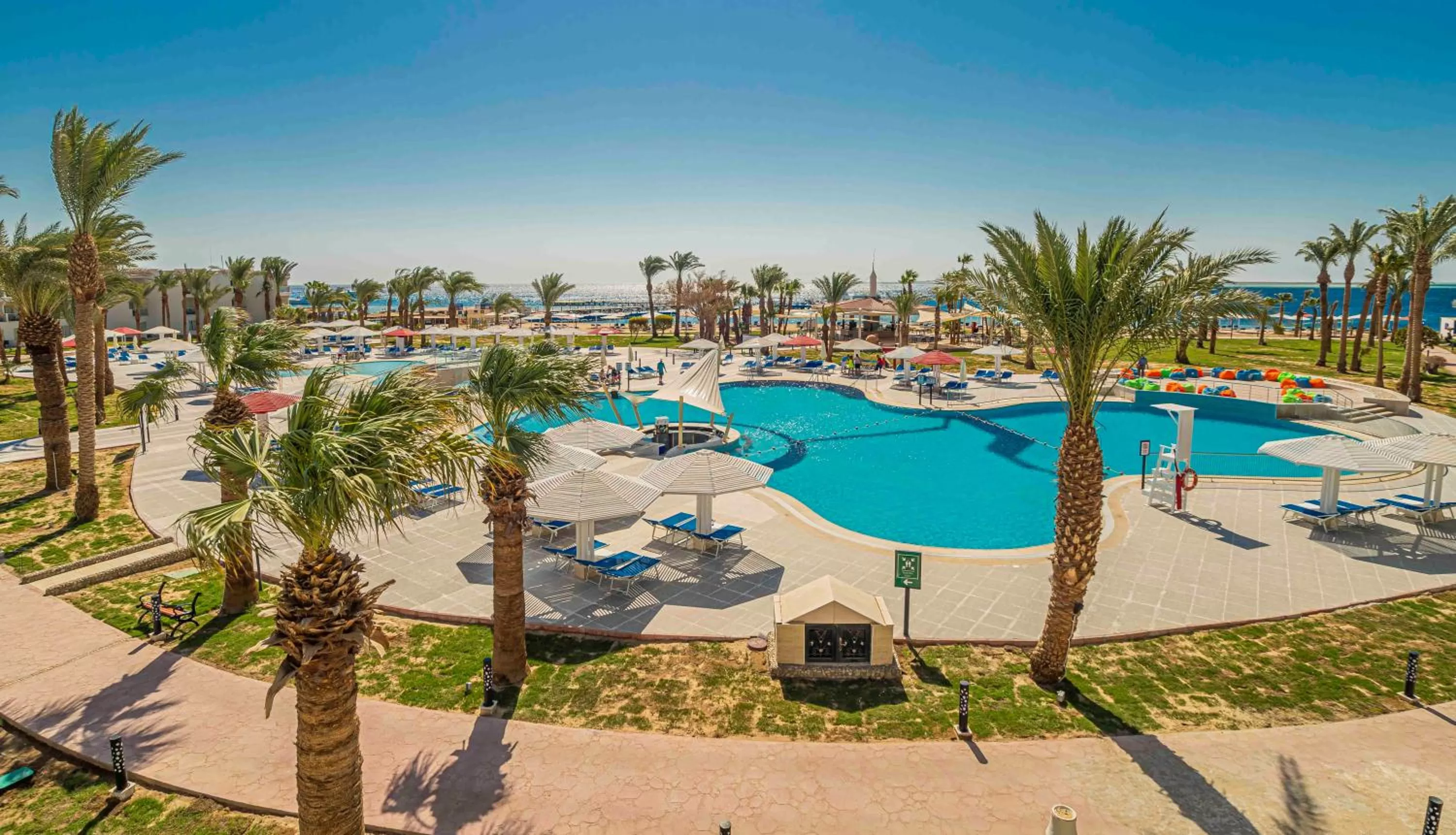 Pool view in Amarina Abu Soma Resort & Aquapark