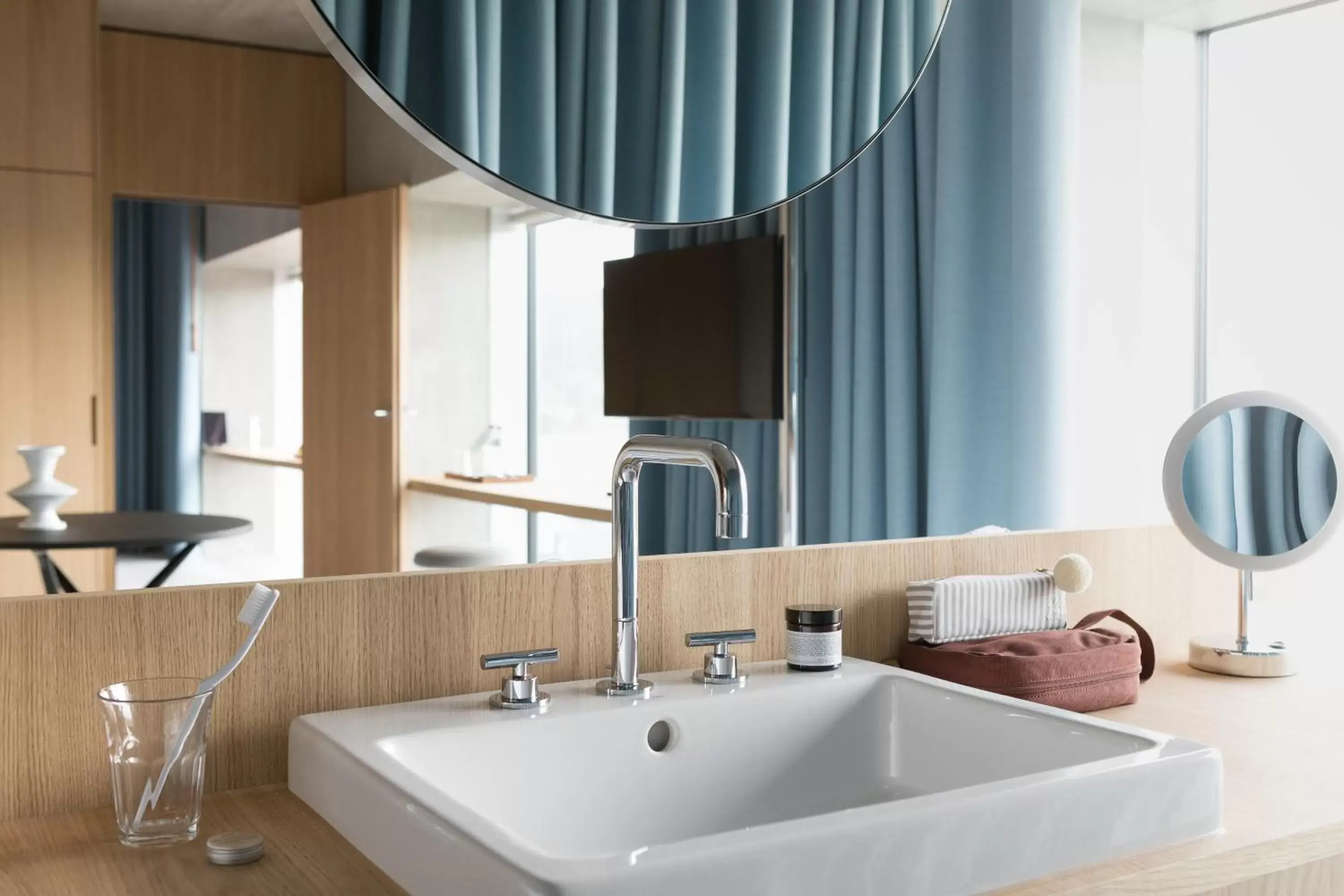 Decorative detail, Bathroom in Placid Hotel Design & Lifestyle Zurich