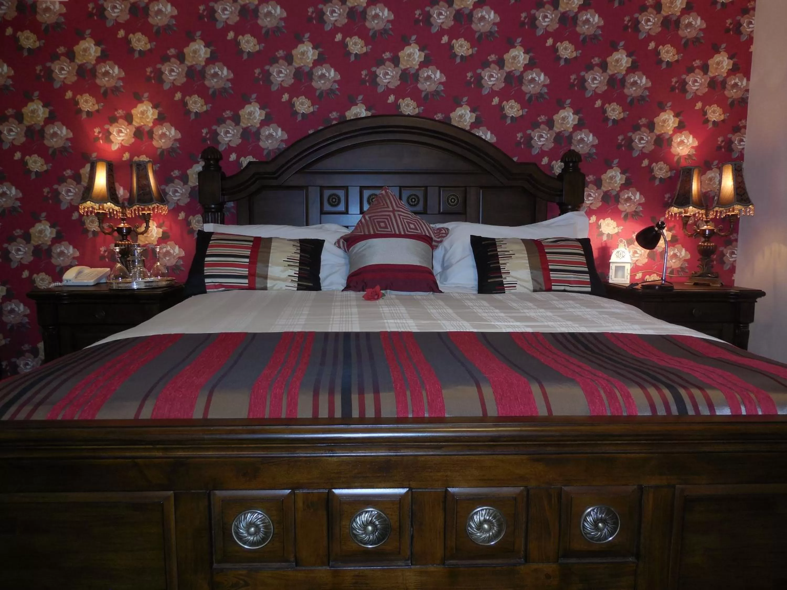 Bed in Crystal Springs B&B