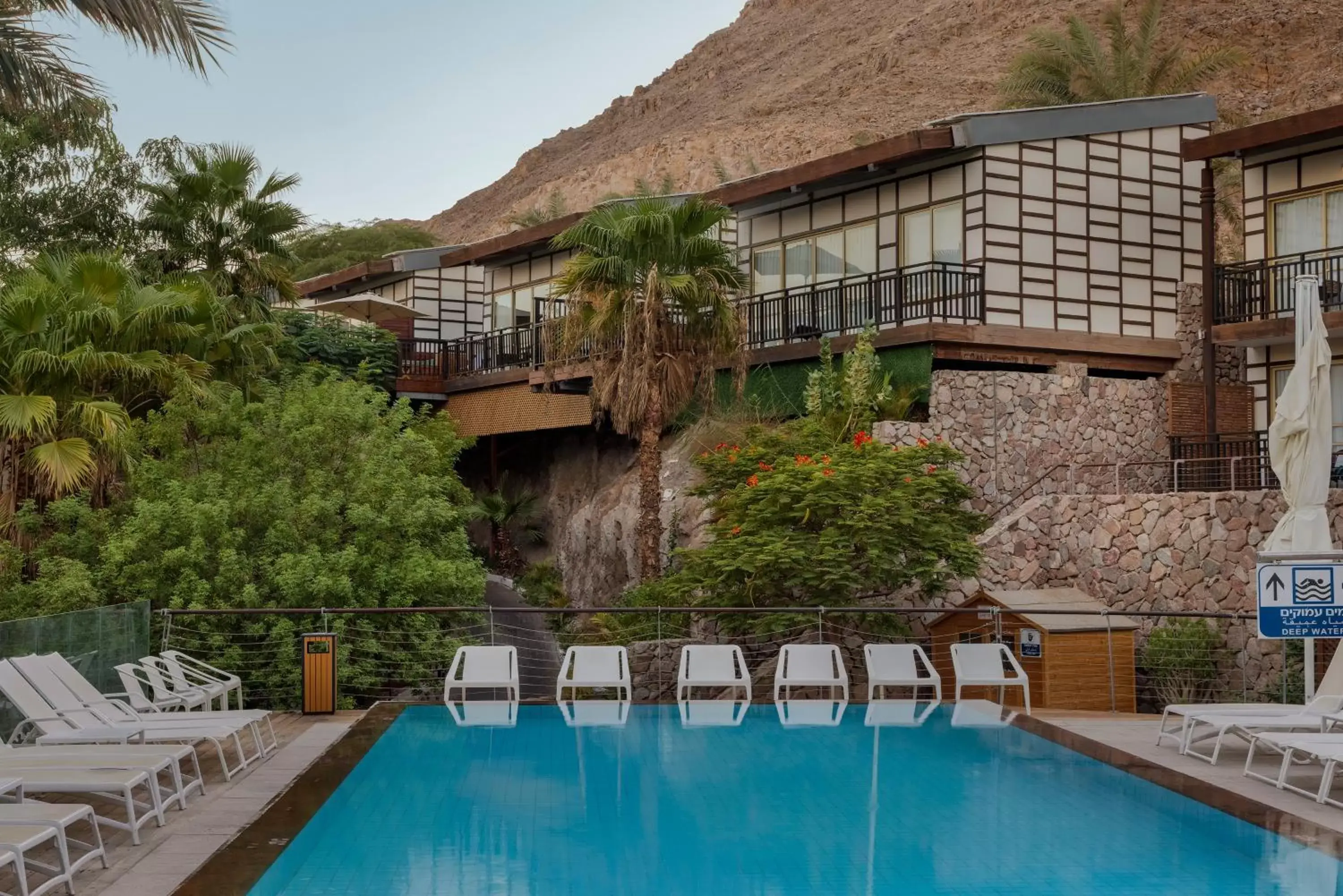 Swimming pool, Property Building in Herbert Samuel Royal Shangri-La Eilat