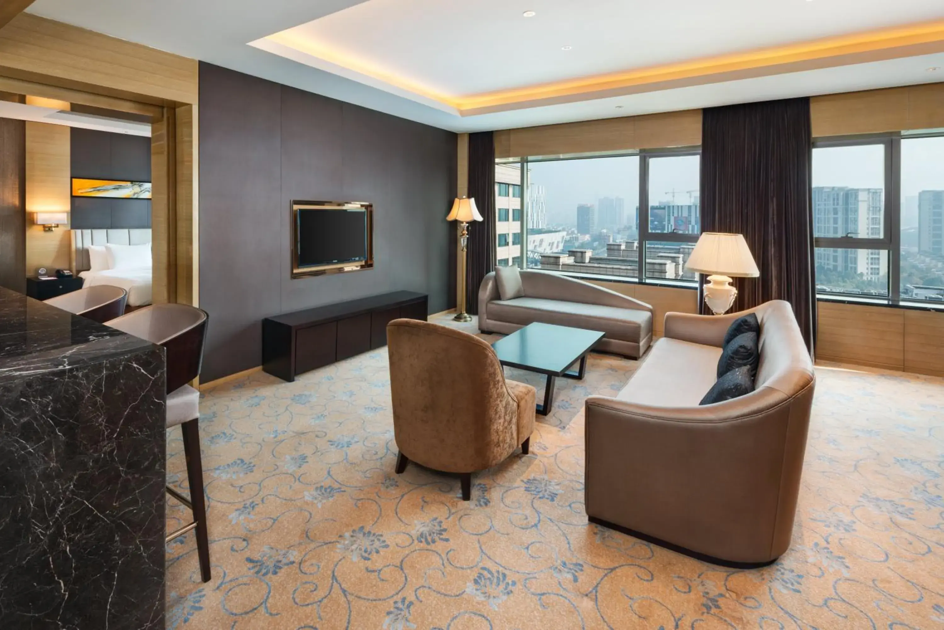 Photo of the whole room, Seating Area in Crowne Plaza Shanghai Noah Square, an IHG Hotel