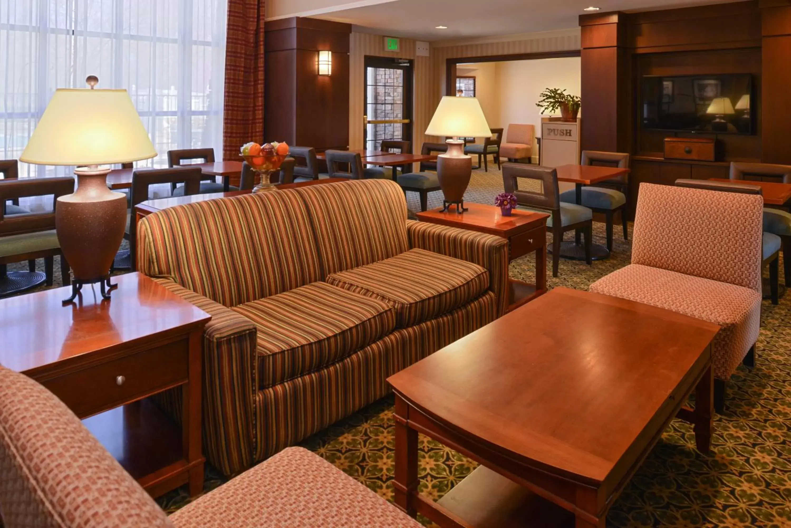 Property building, Seating Area in Staybridge Suites Indianapolis-Airport, an IHG Hotel