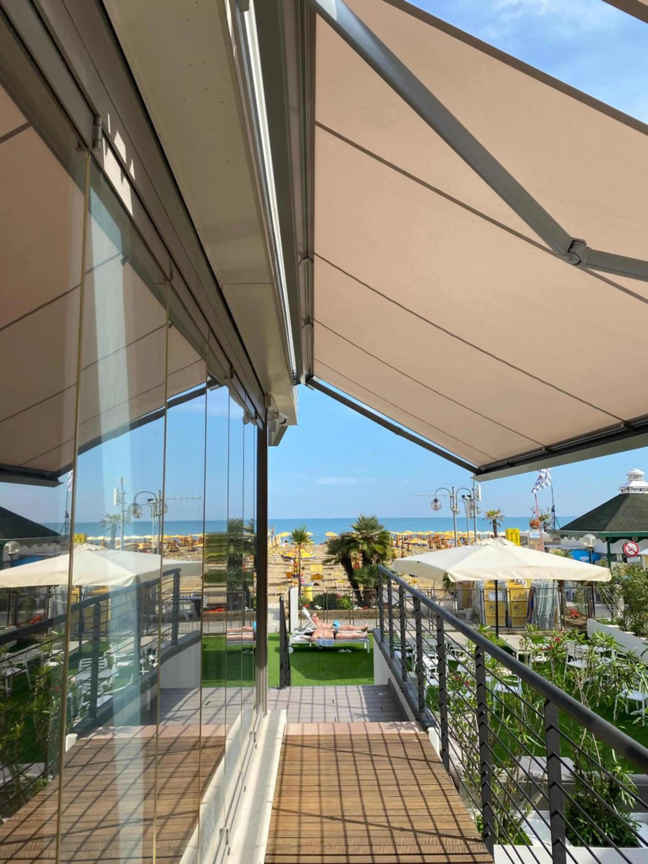 Pool view in Hotel Adlon