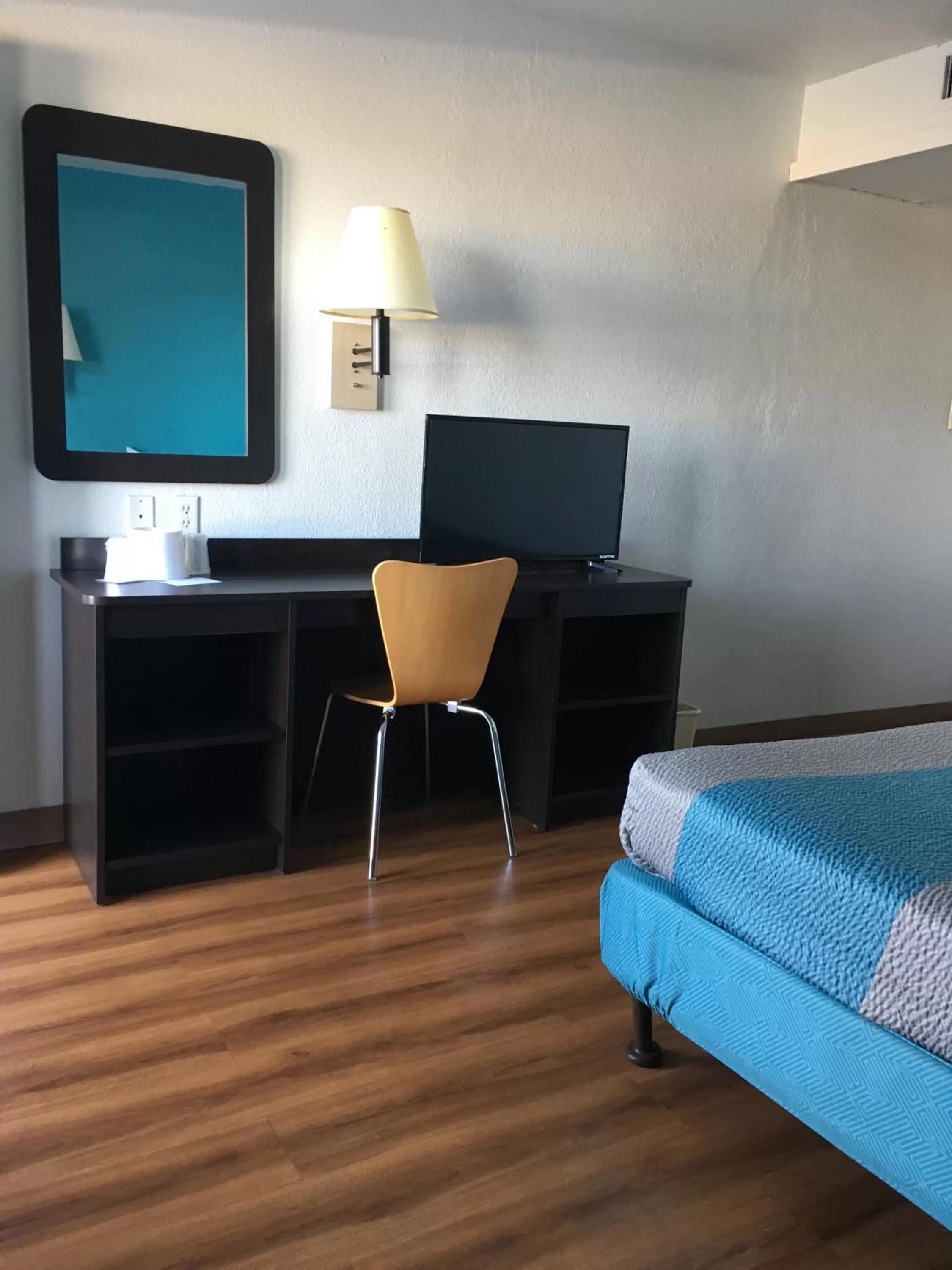 Bed in Motel 6-Tucumcari, NM