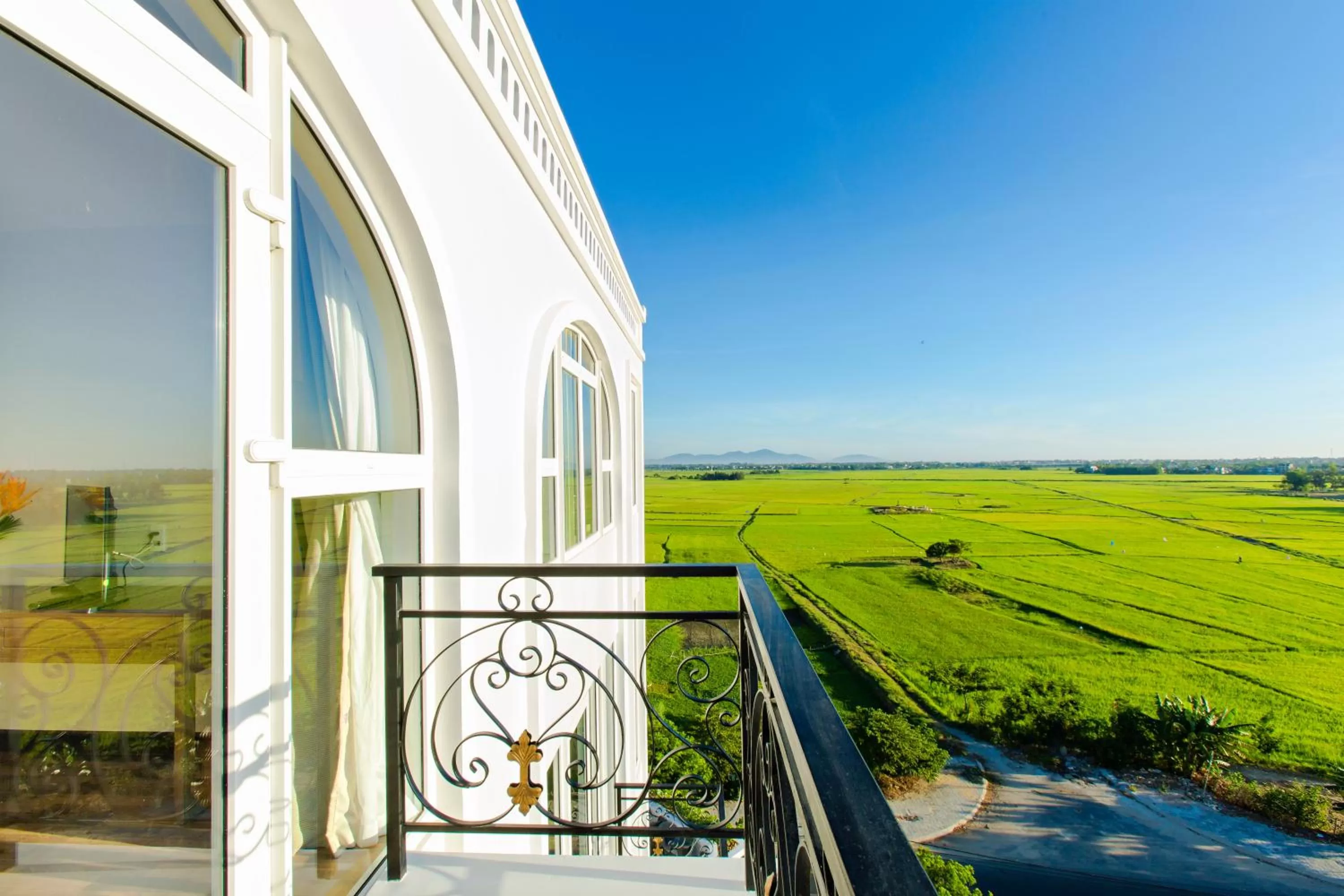 Balcony/Terrace in Lasenta Boutique Hotel Hoian